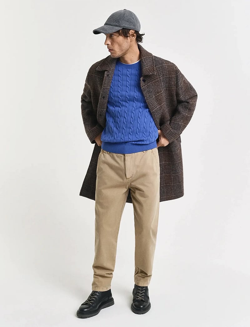 Gant - Classic Cable Knit Sweater - rundhals - rich blue - 5