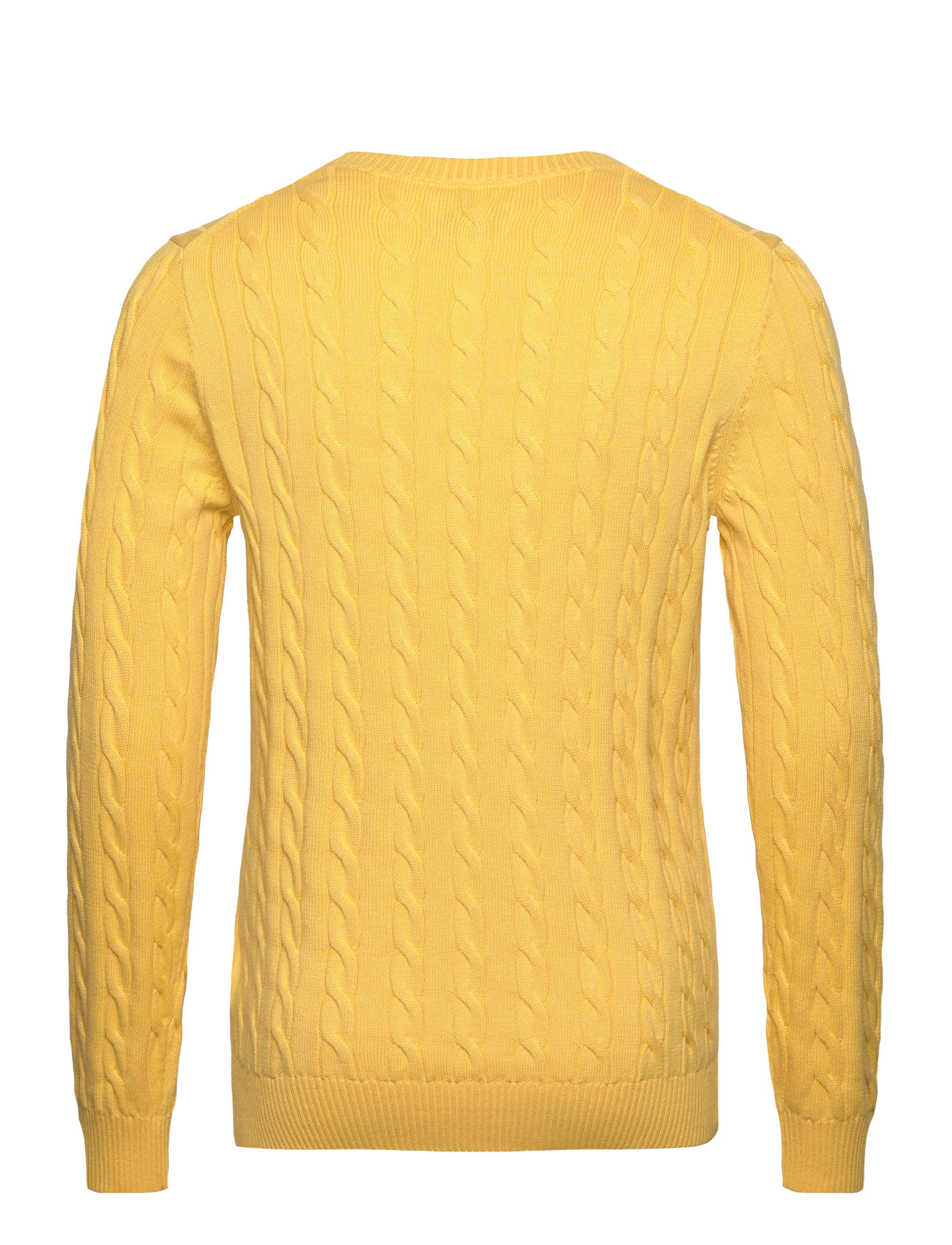 Gant - Classic Cable Knit Sweater - tavalised kudumid - smooth yellow - 1