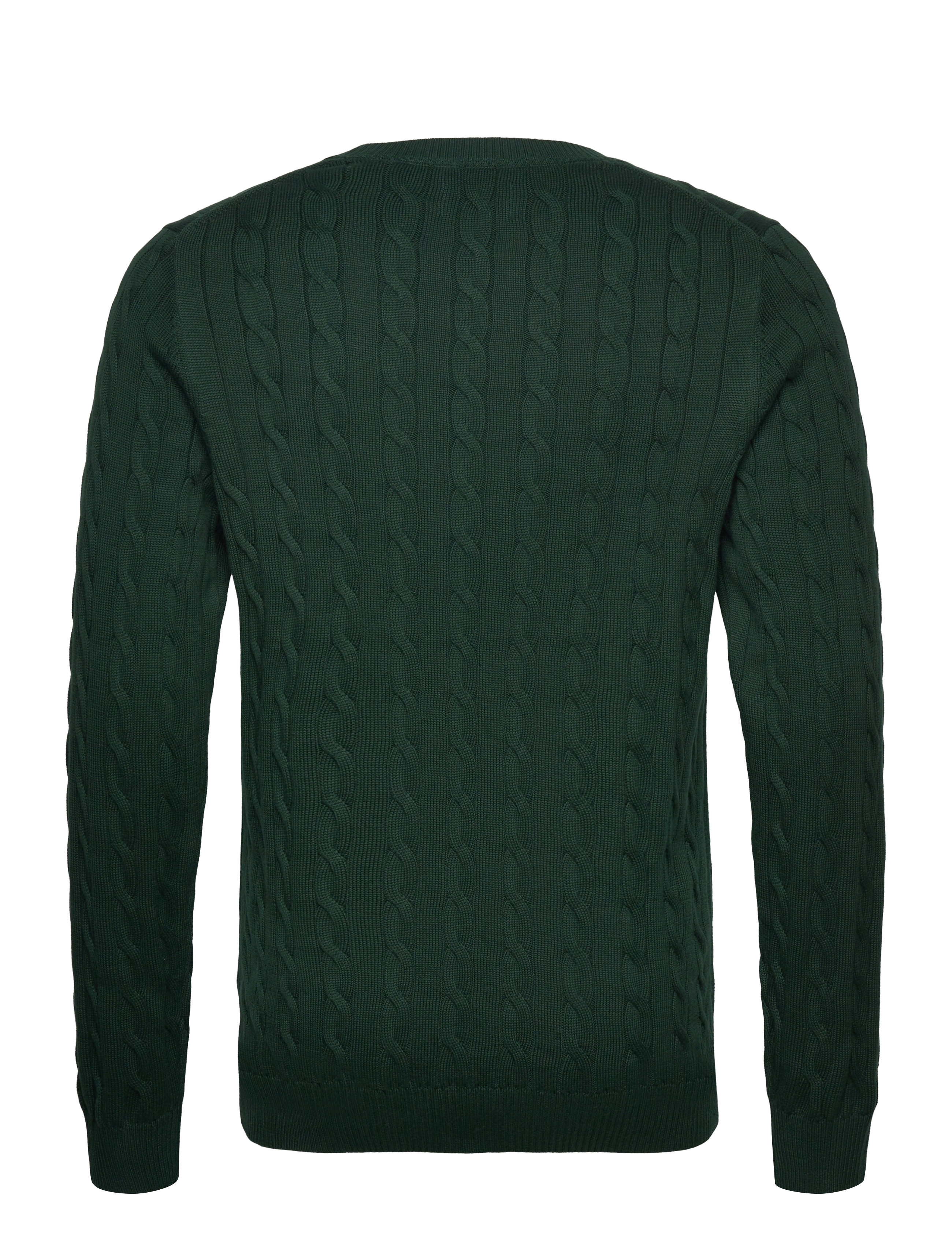 Gant - Classic Cable Knit Sweater - tavalised kudumid - tartan green - 2