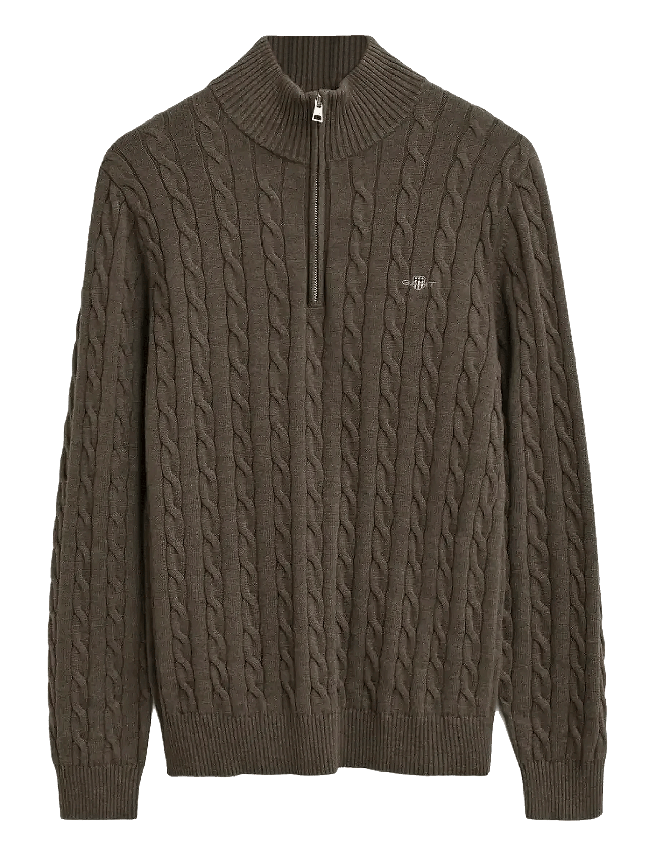 Gant - Cable Knit Half-Zip Sweater
