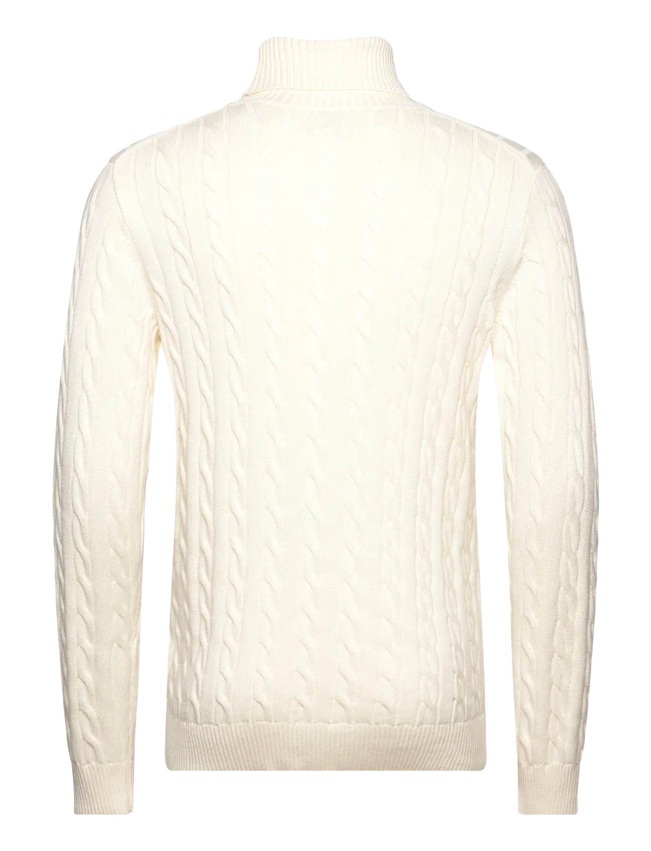 Gant - COTTON CABLE TURTLE NECK - rollkragen - cream - 2