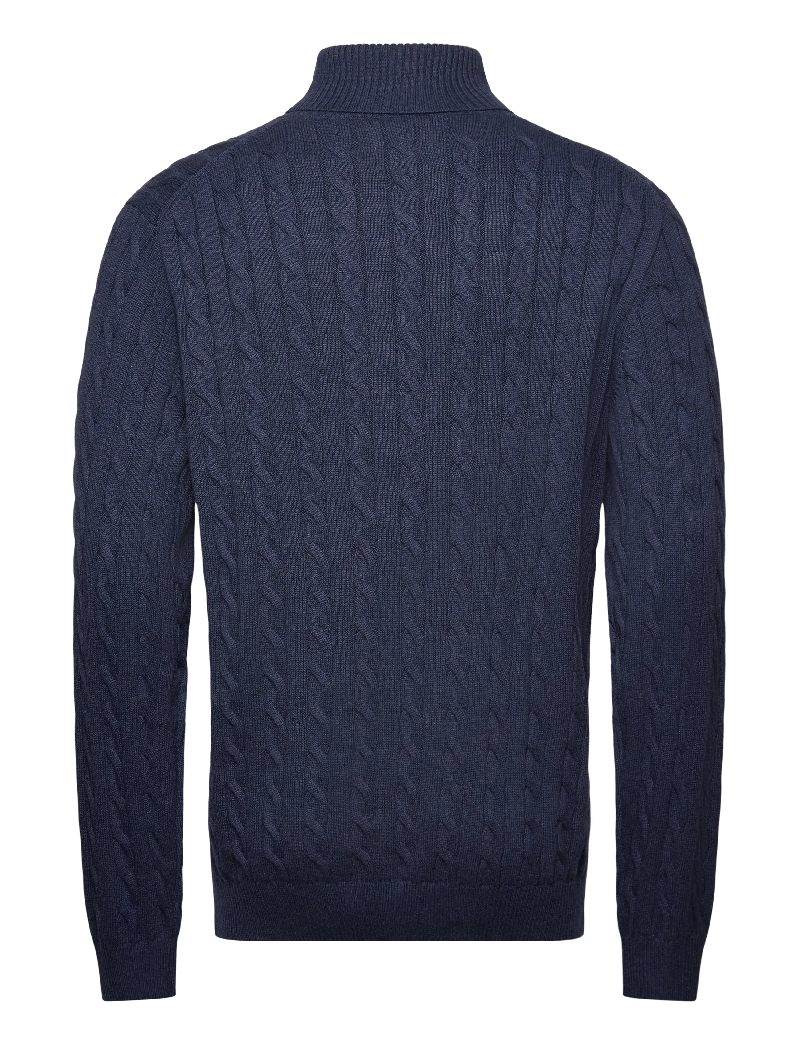 Gant - COTTON CABLE TURTLE NECK - rollkragen - dark jeansblue melange - 1