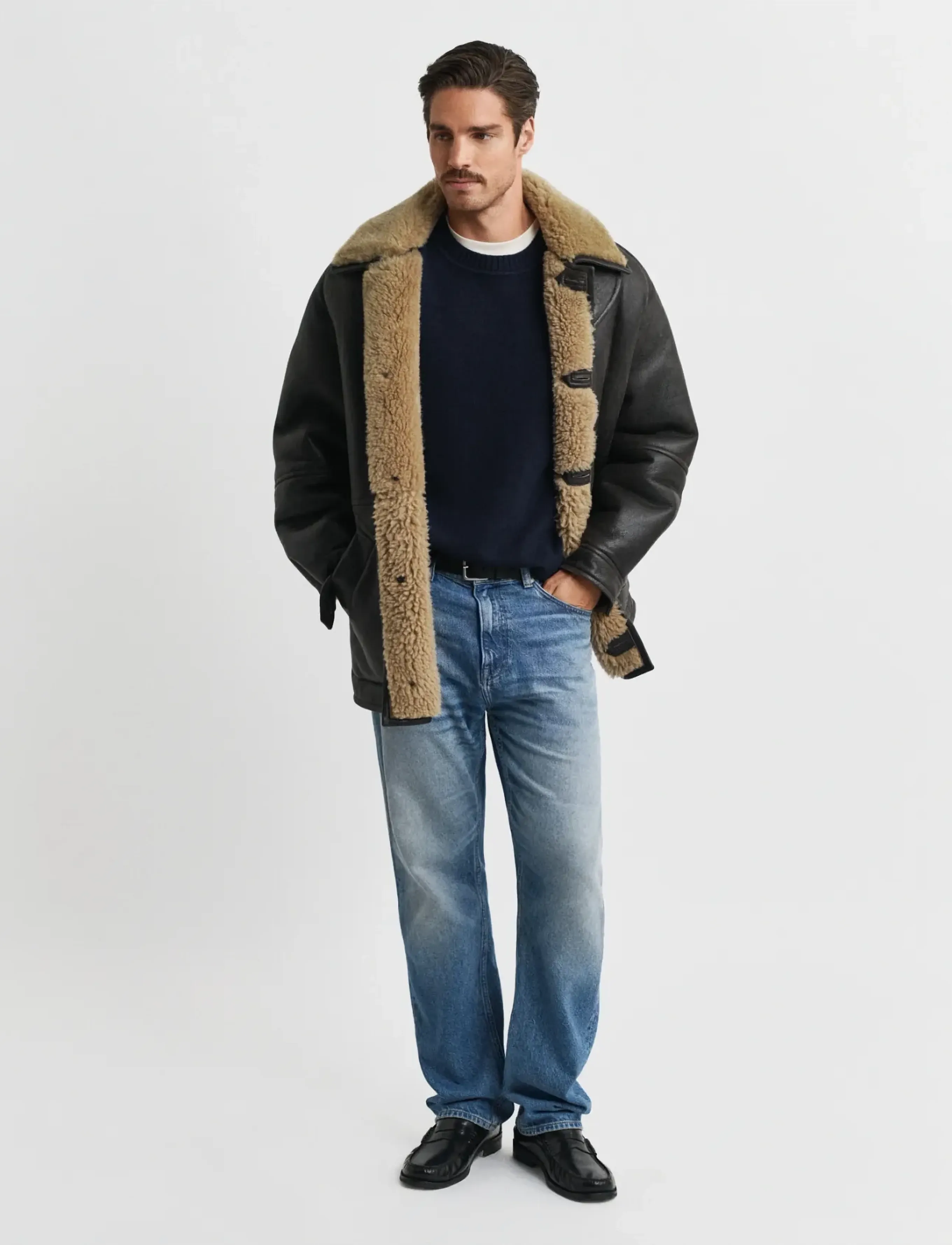 Gant - CASHMERE BLEND C-NECK - rundhals - evening blue - 4