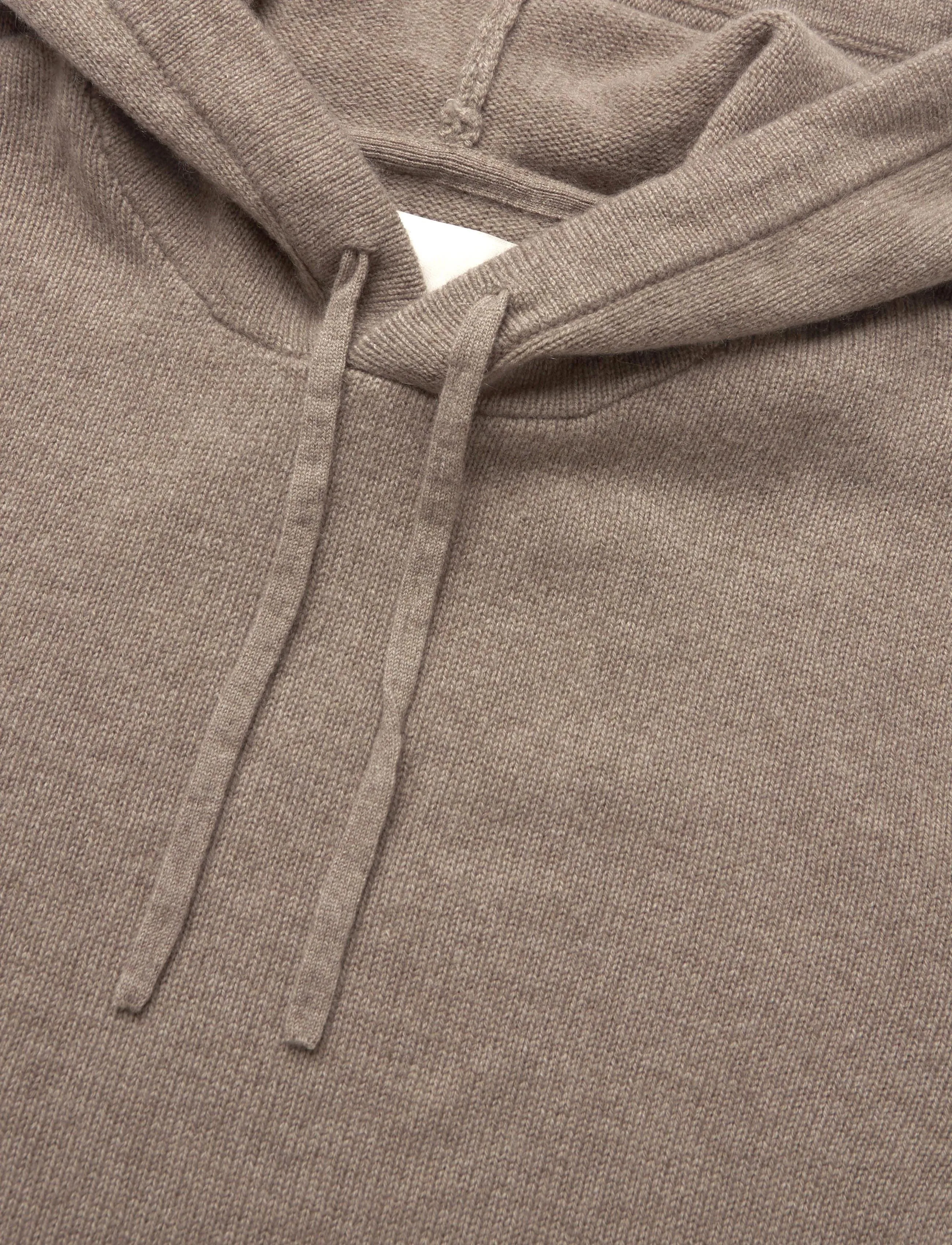 Gant - CASHMERE BLEND HOODIE - sweatshirts - dk. sand melange - 2