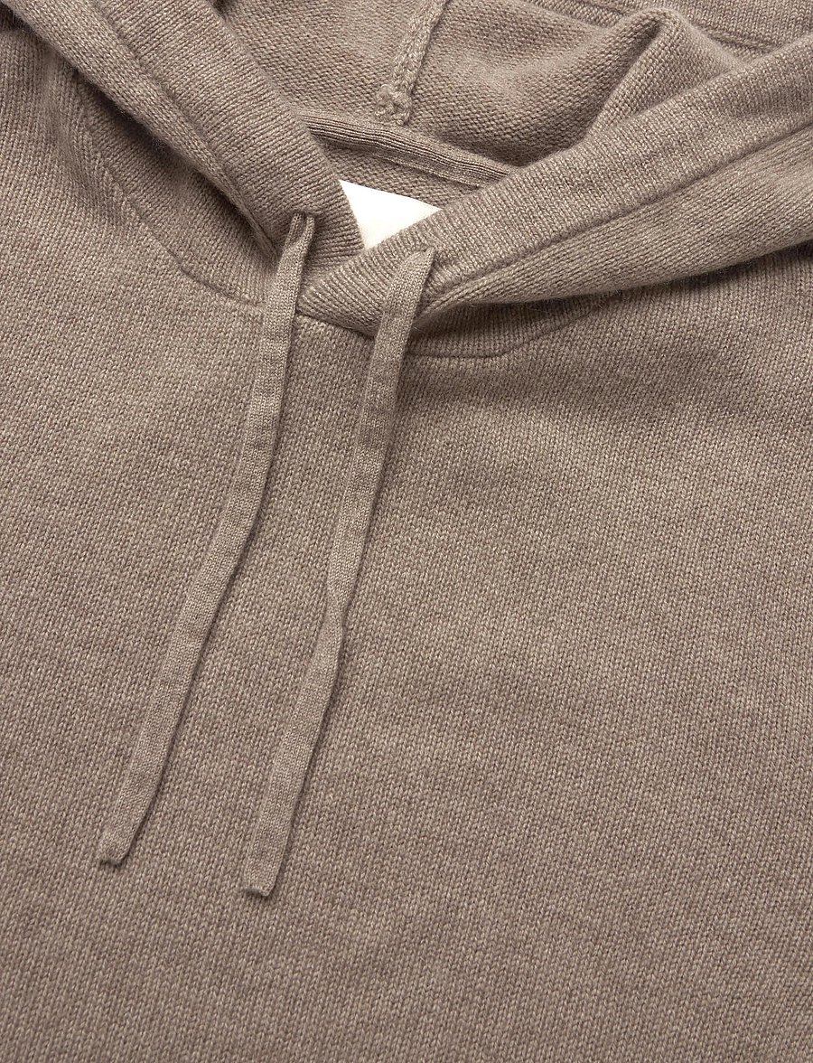 Gant - CASHMERE BLEND HOODIE - sweatshirts - dk. sand melange - 2