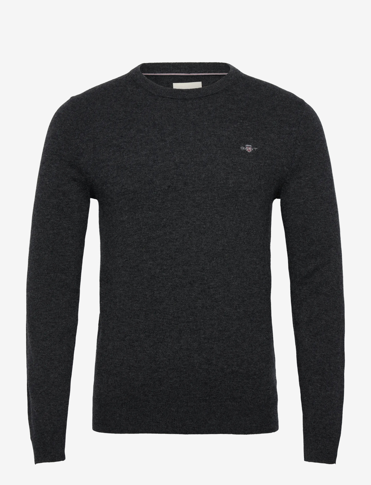 Gant - LAMBSWOOL BLEND C-NECK - trøjer - charcoal melange - 0