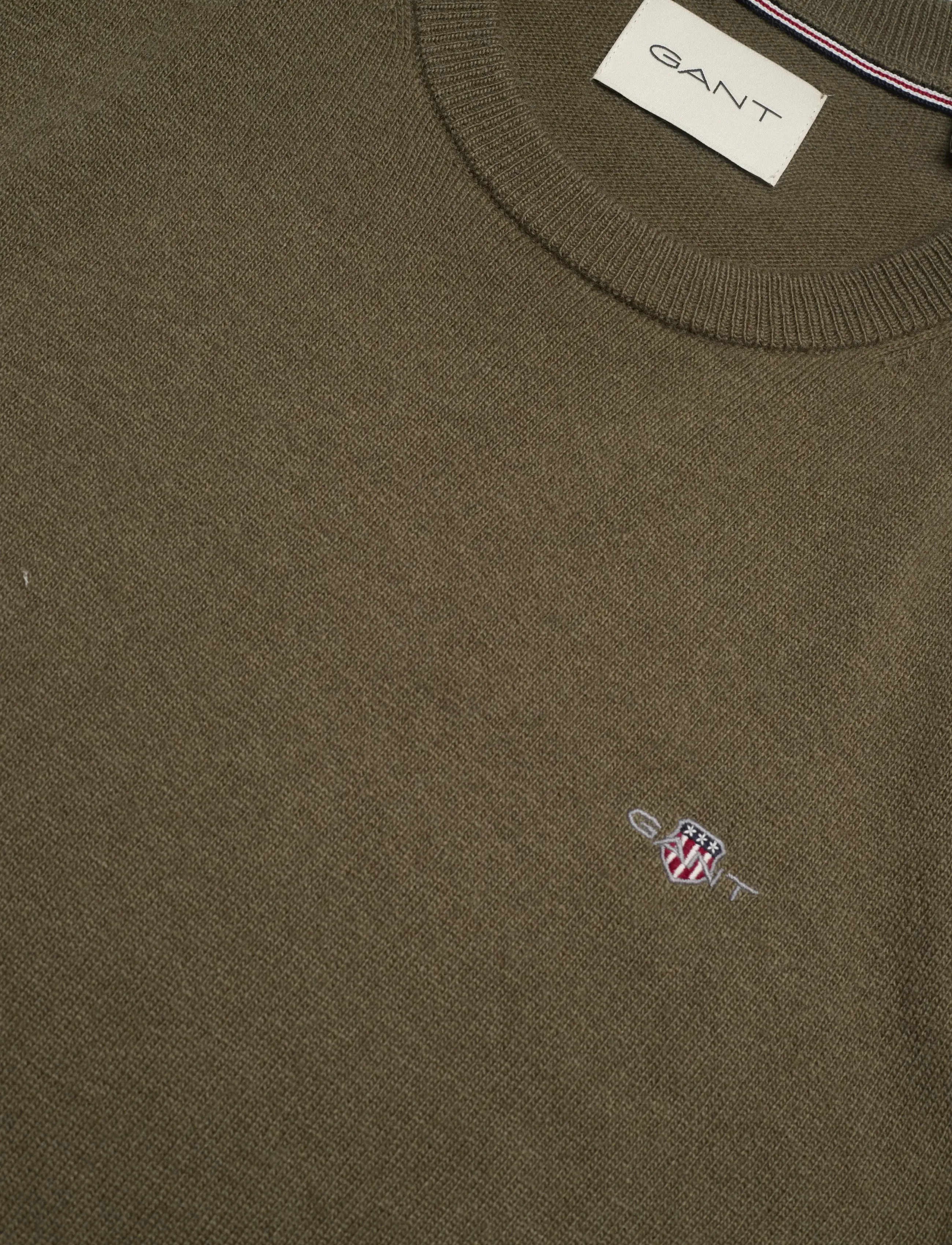 Gant - LAMBSWOOL BLEND C-NECK - trøjer - juniper green - 2