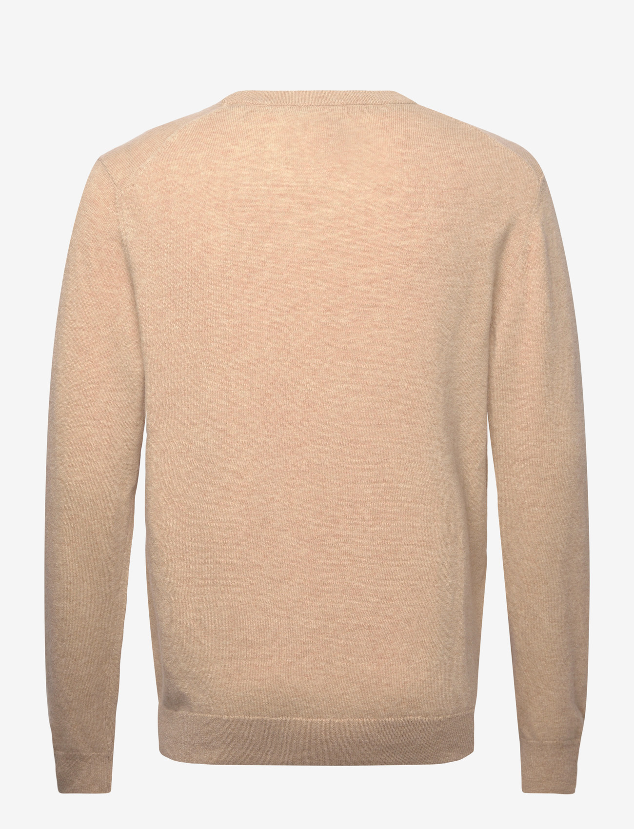 GANT - LAMBSWOOL BLEND C-NECK - rund hals - khaki melange - 1