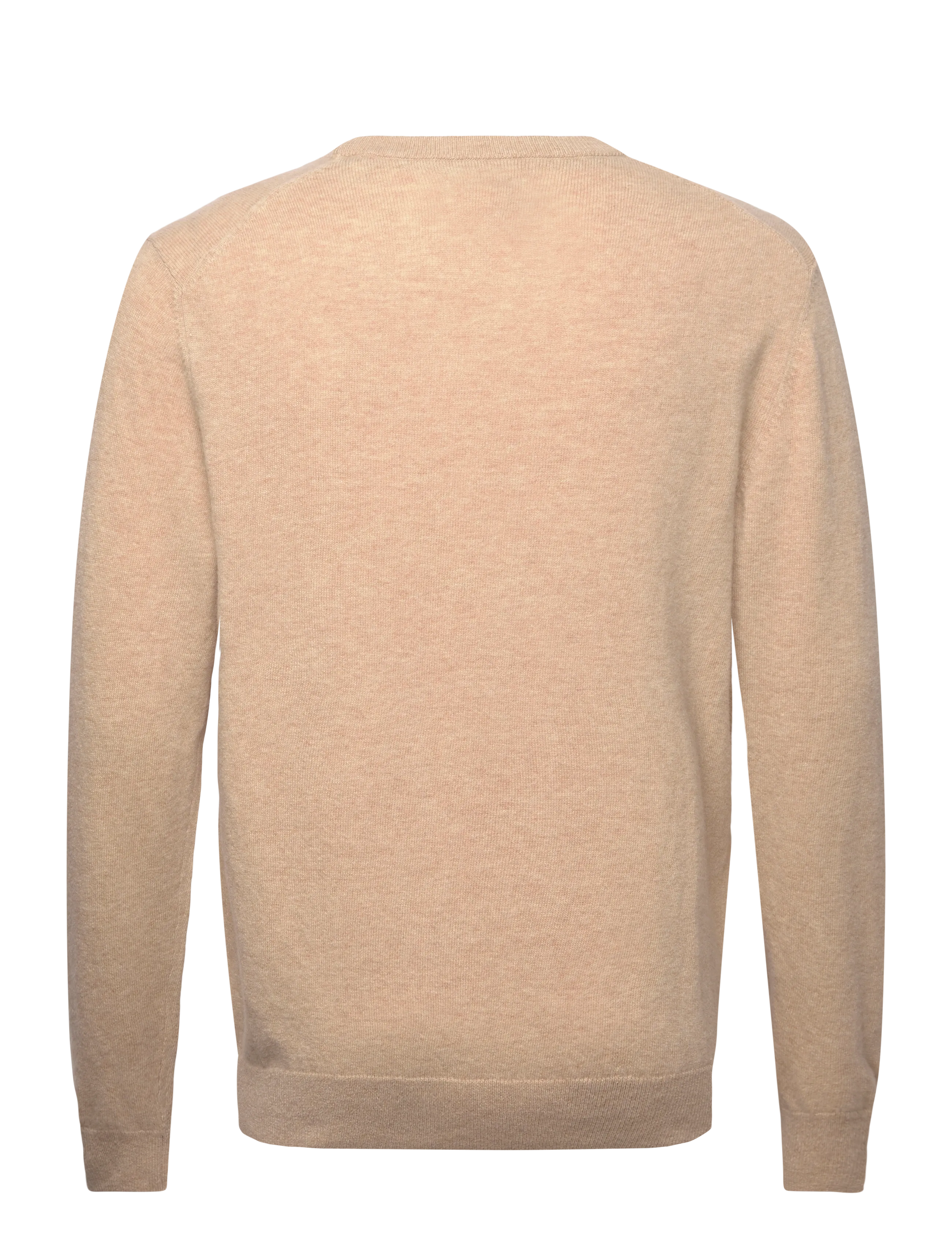 Gant - LAMBSWOOL BLEND C-NECK - rundhalsad - khaki melange - 1
