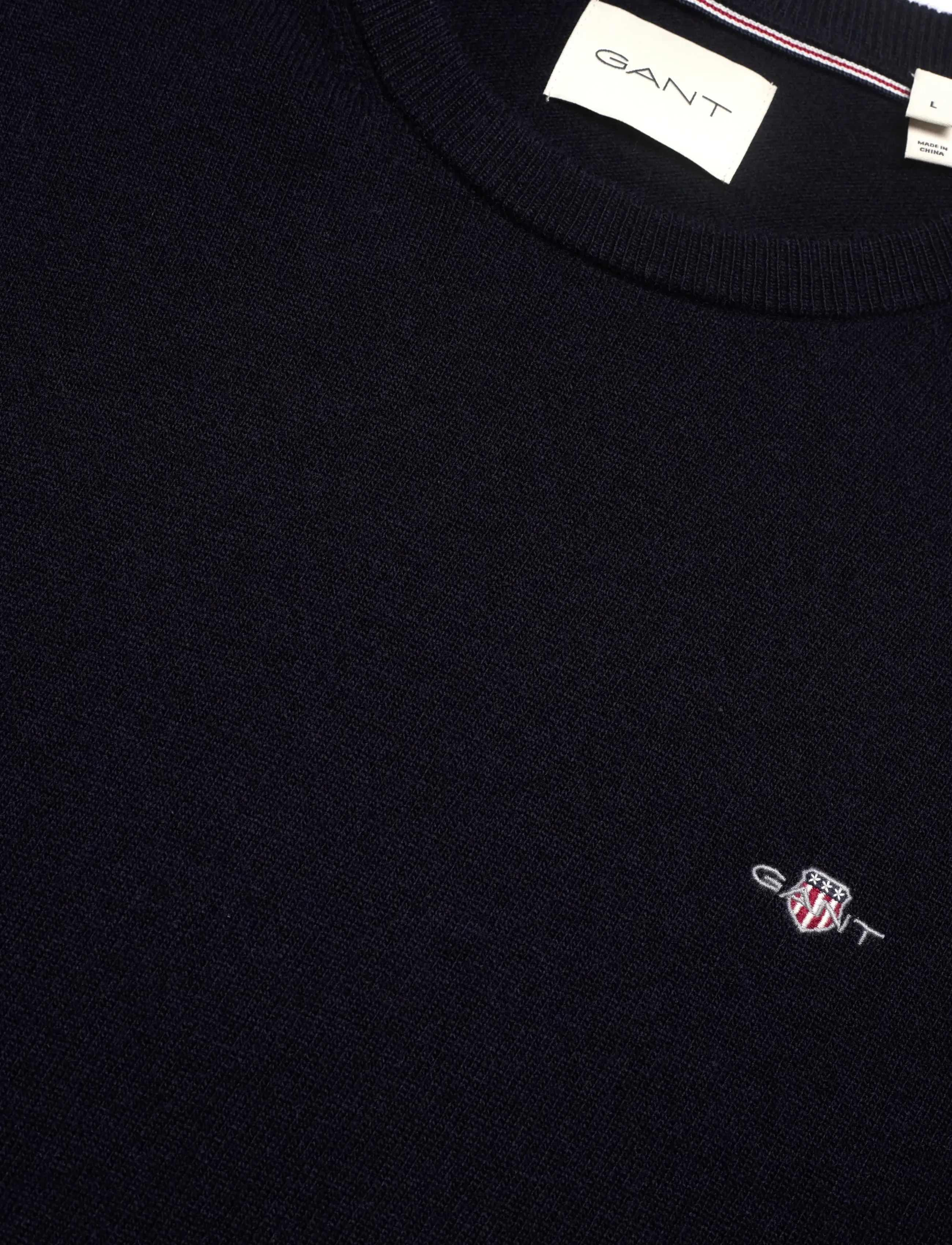 Gant - LAMBSWOOL BLEND C-NECK - trøjer - marine - 2