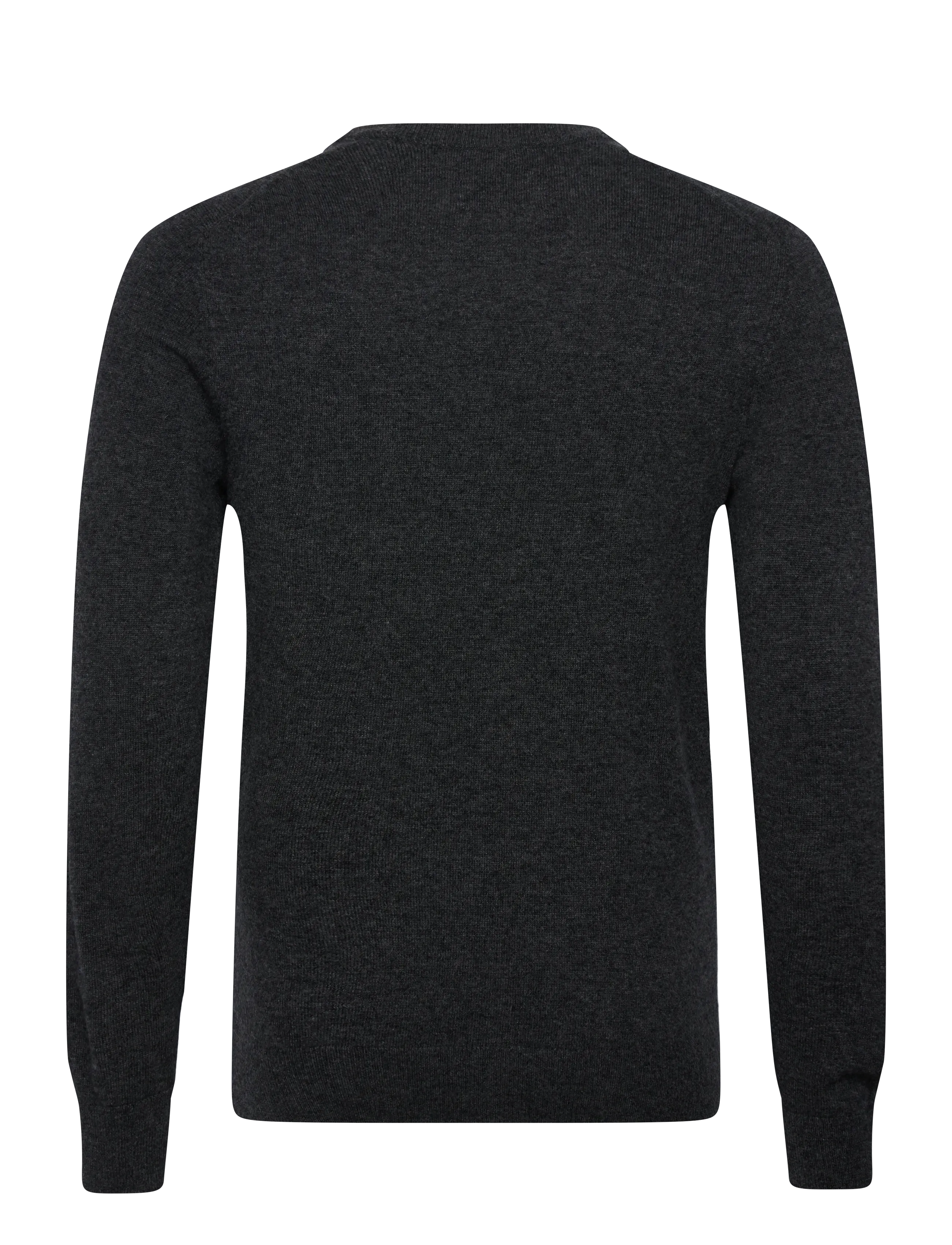 Gant - LAMBSWOOL BLEND V-NECK - trøjer - charcoal melange - 1