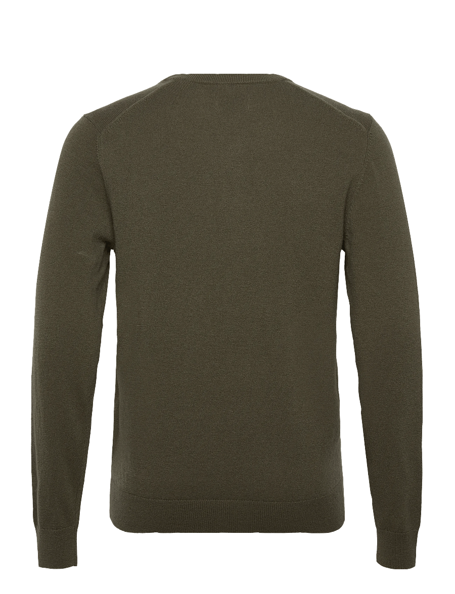 Gant - LAMBSWOOL BLEND V-NECK - trøjer - juniper green - 1