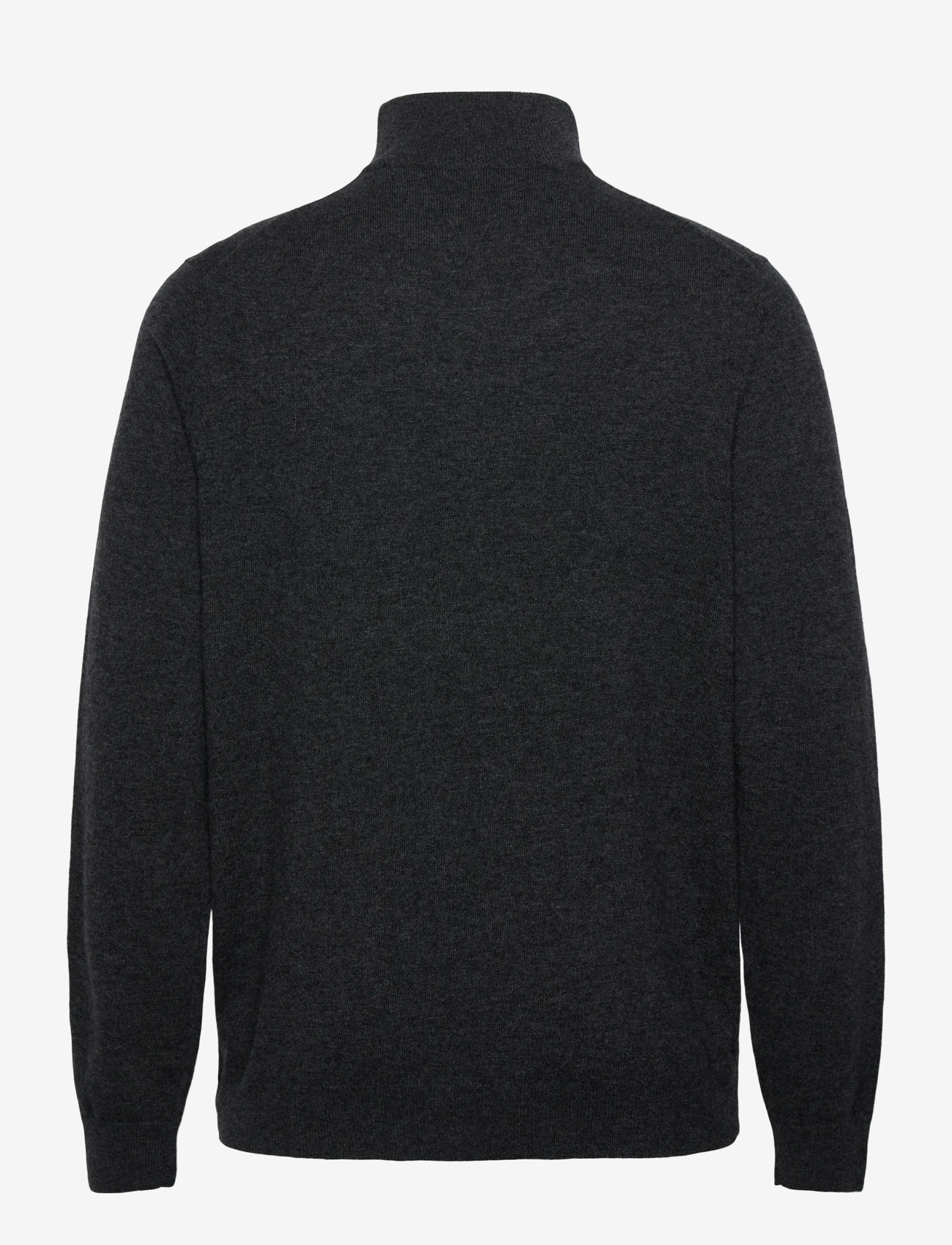 Gant - LAMBSWOOL BLEND HALF ZIP - mænd - charcoal melange - 1