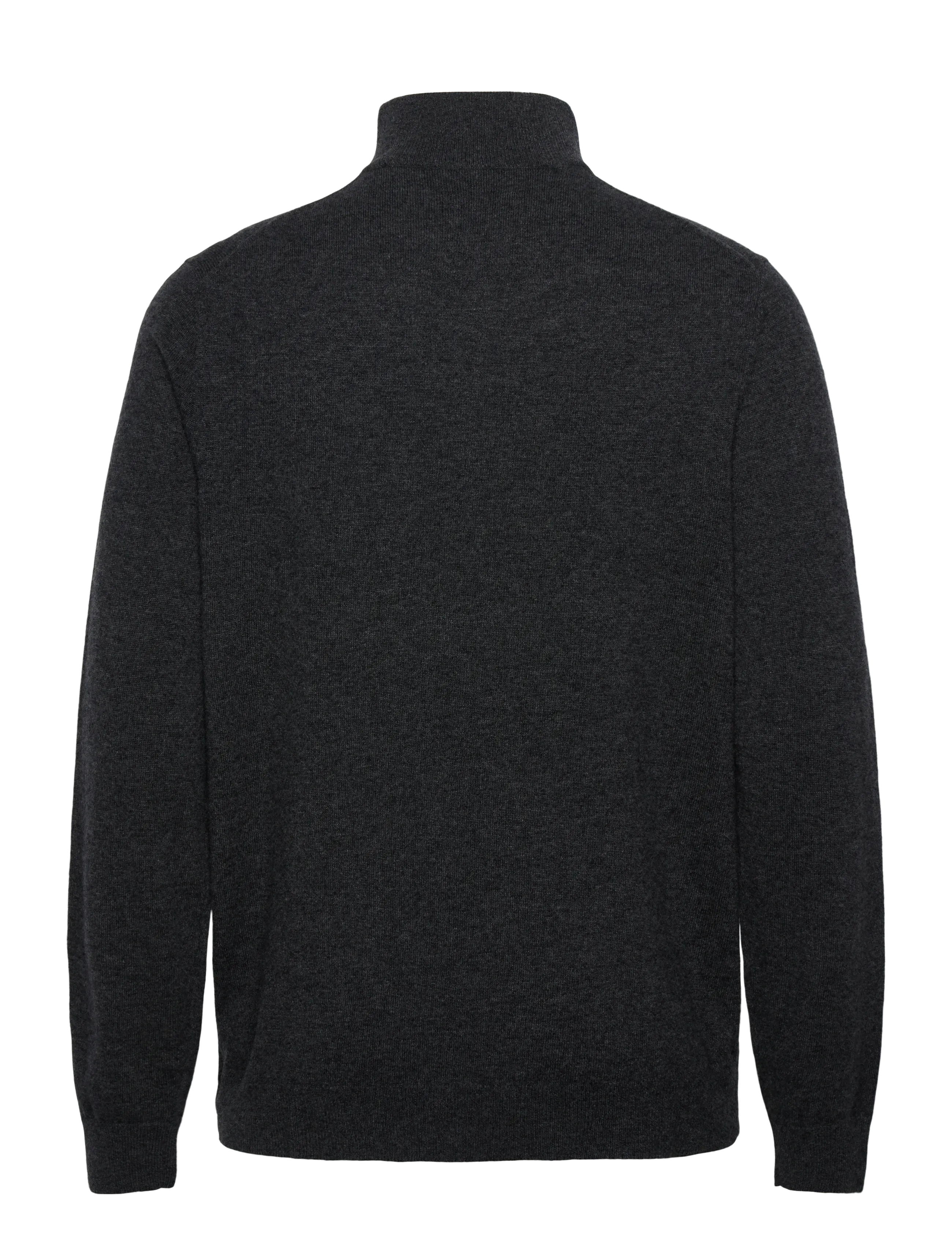 Gant - LAMBSWOOL BLEND HALF ZIP - mænd - charcoal melange - 1