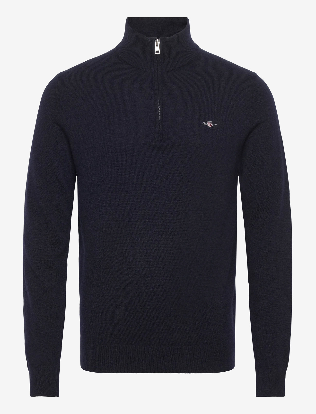 Gant - LAMBSWOOL BLEND HALF ZIP - mænd - marine - 0