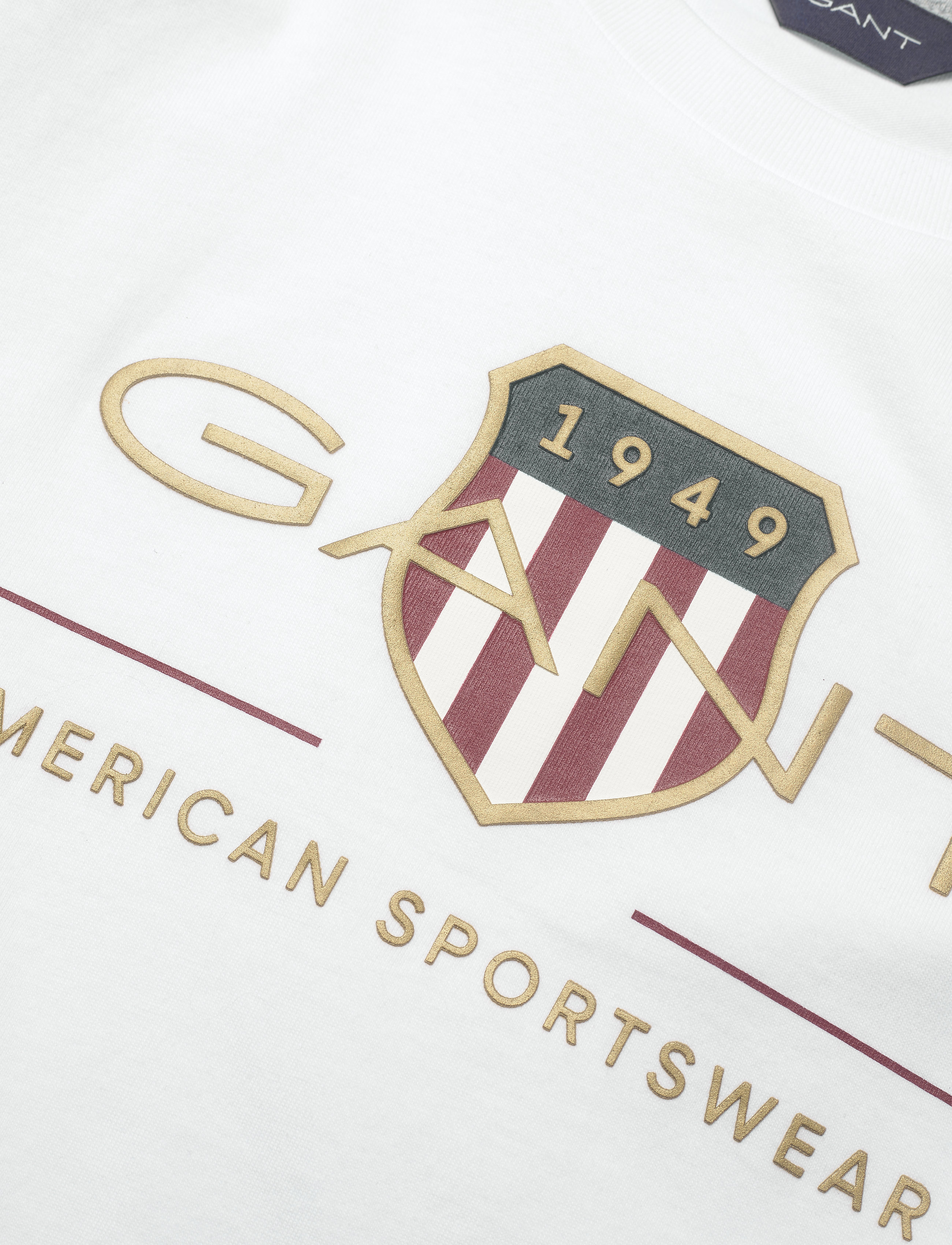 GANT - ARCHIVE SHIELD SS T-SHIRT - white - 2