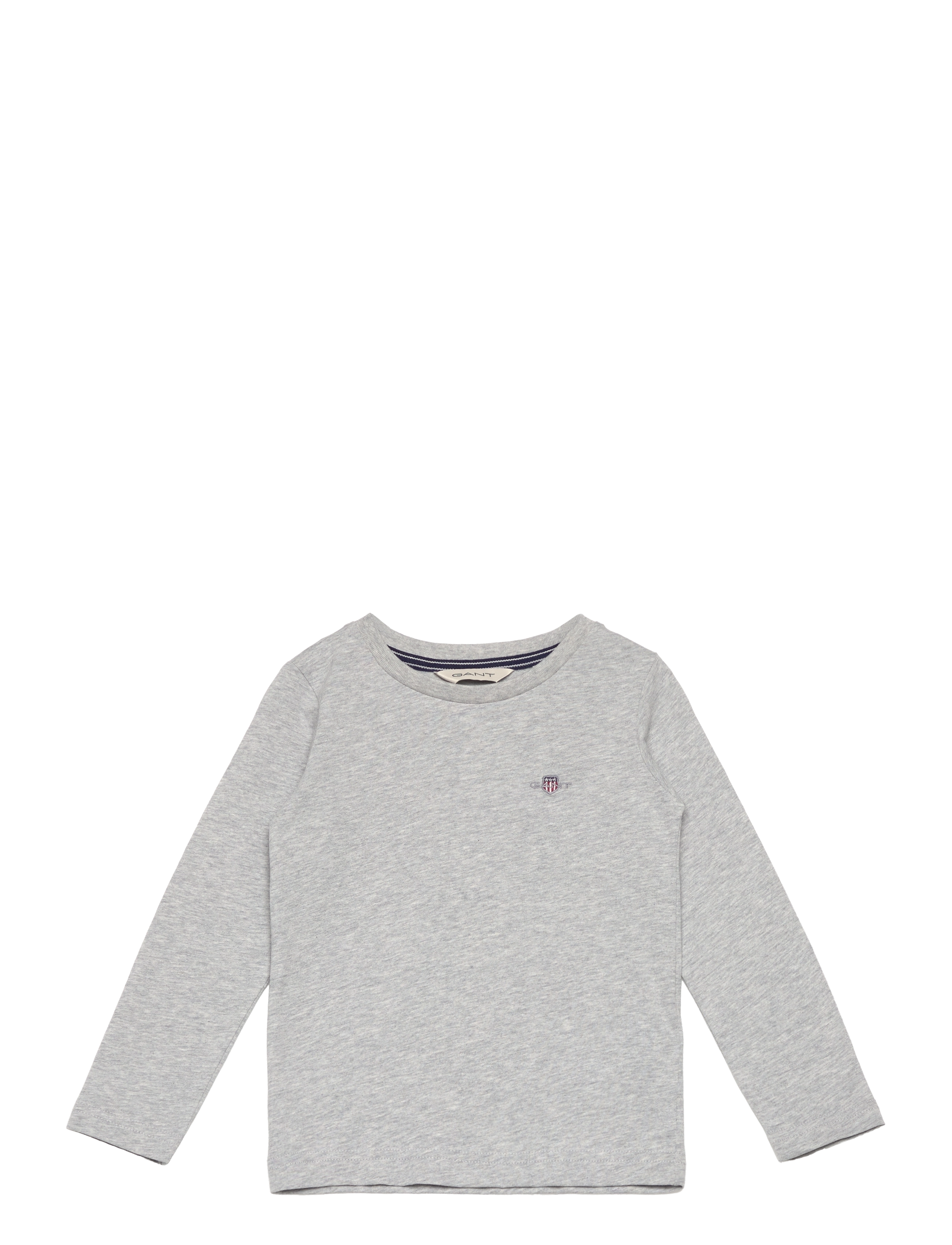 Gant SHIELD LS T-SHIRT - Overdele - LIGHT GREY MELANGE / grey