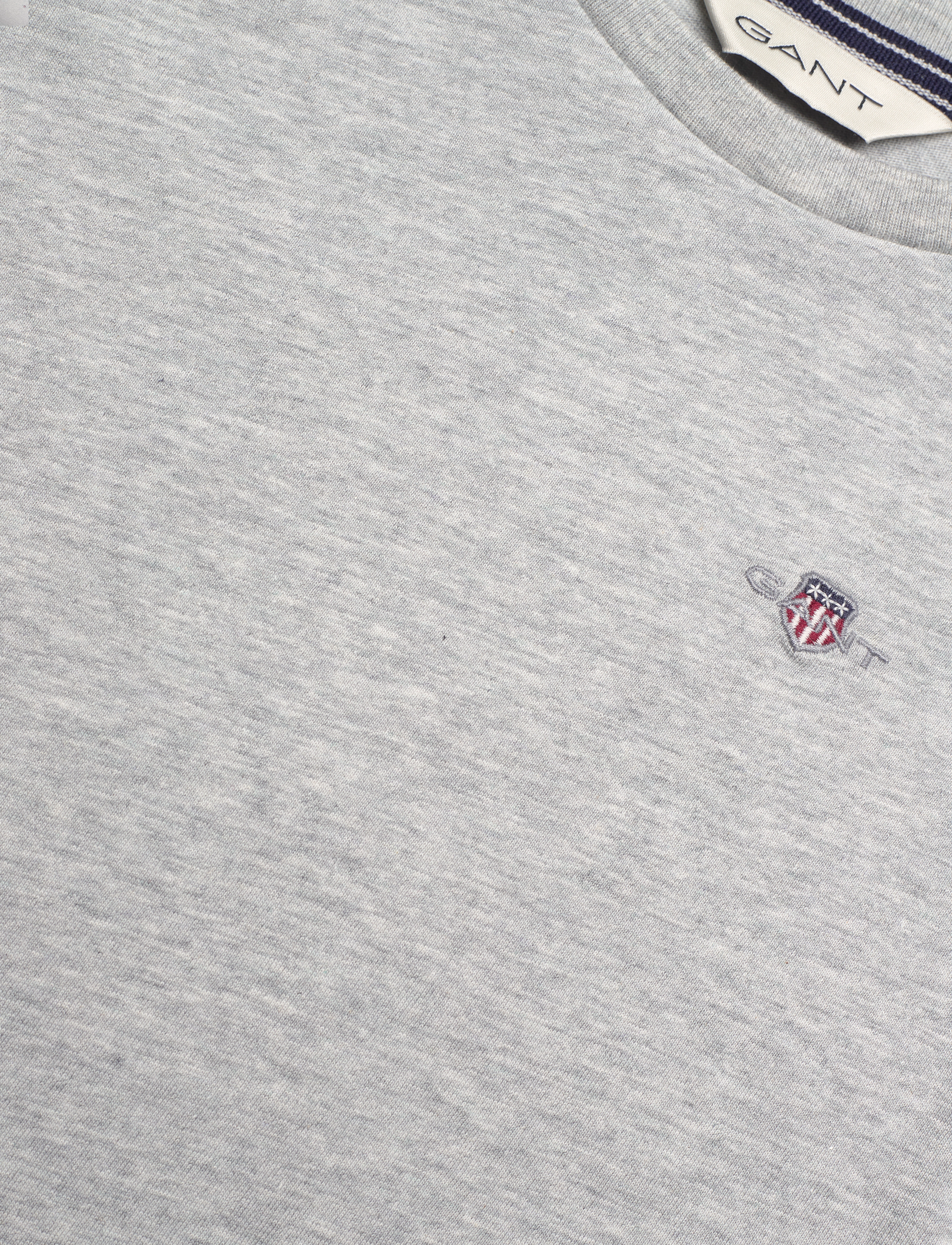 Gant - SHIELD LS T-SHIRT - pikkade varrukatega t-särgid - light grey melange - 2