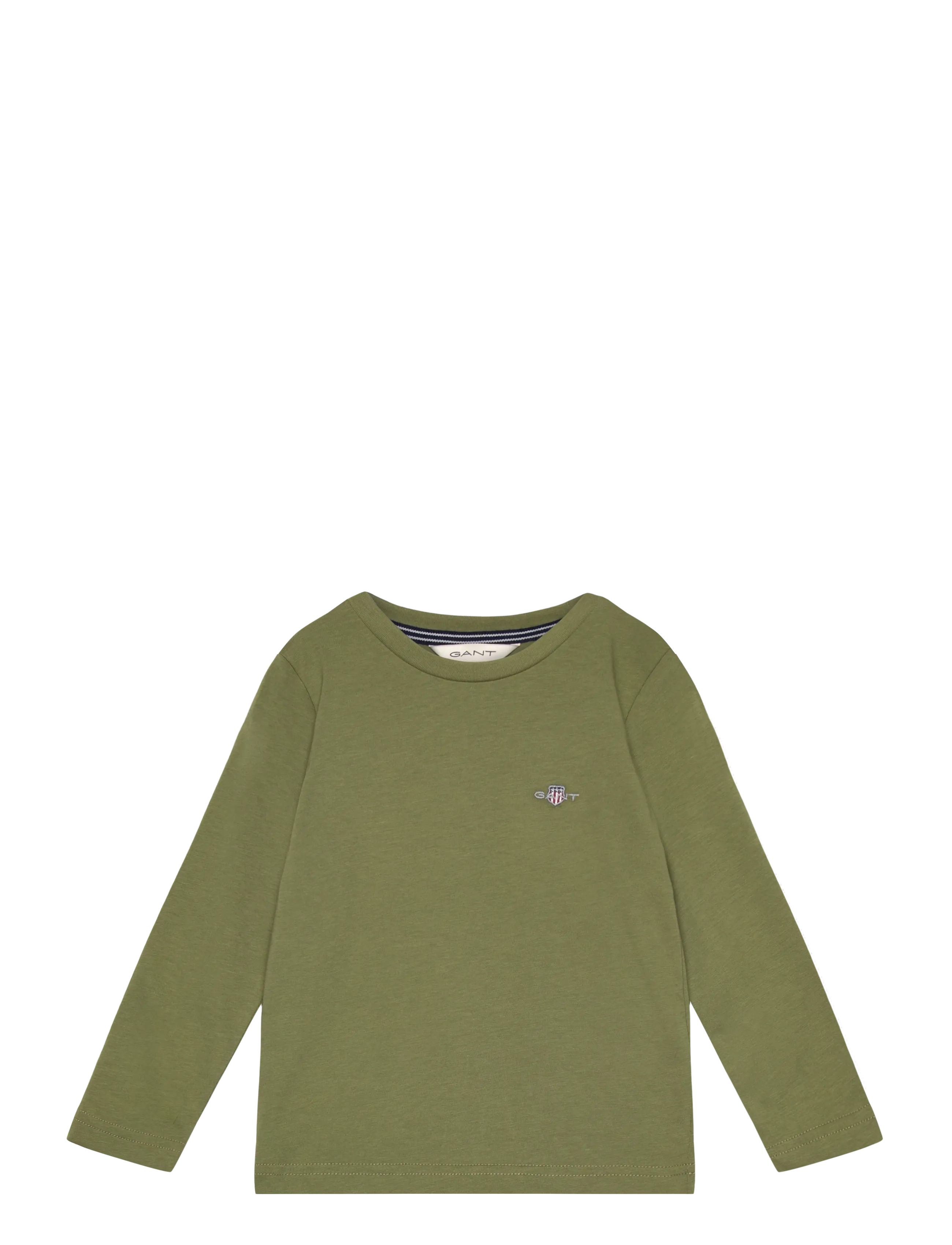 Gant SHIELD LS T-SHIRT - T-shirts - WASHED OLIVE / khaki/green