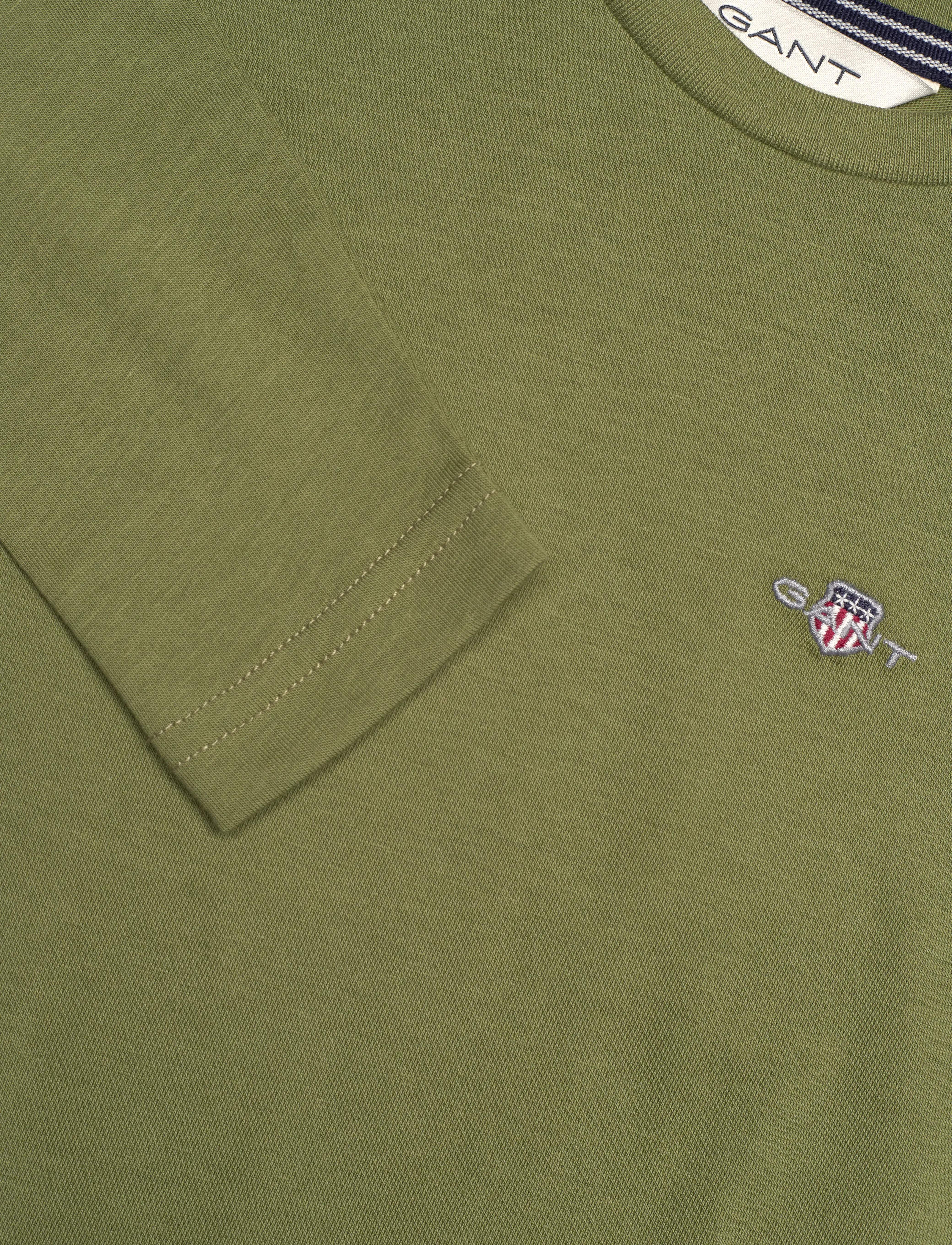 Gant - SHIELD LS T-SHIRT - langärmelig - washed olive - 2