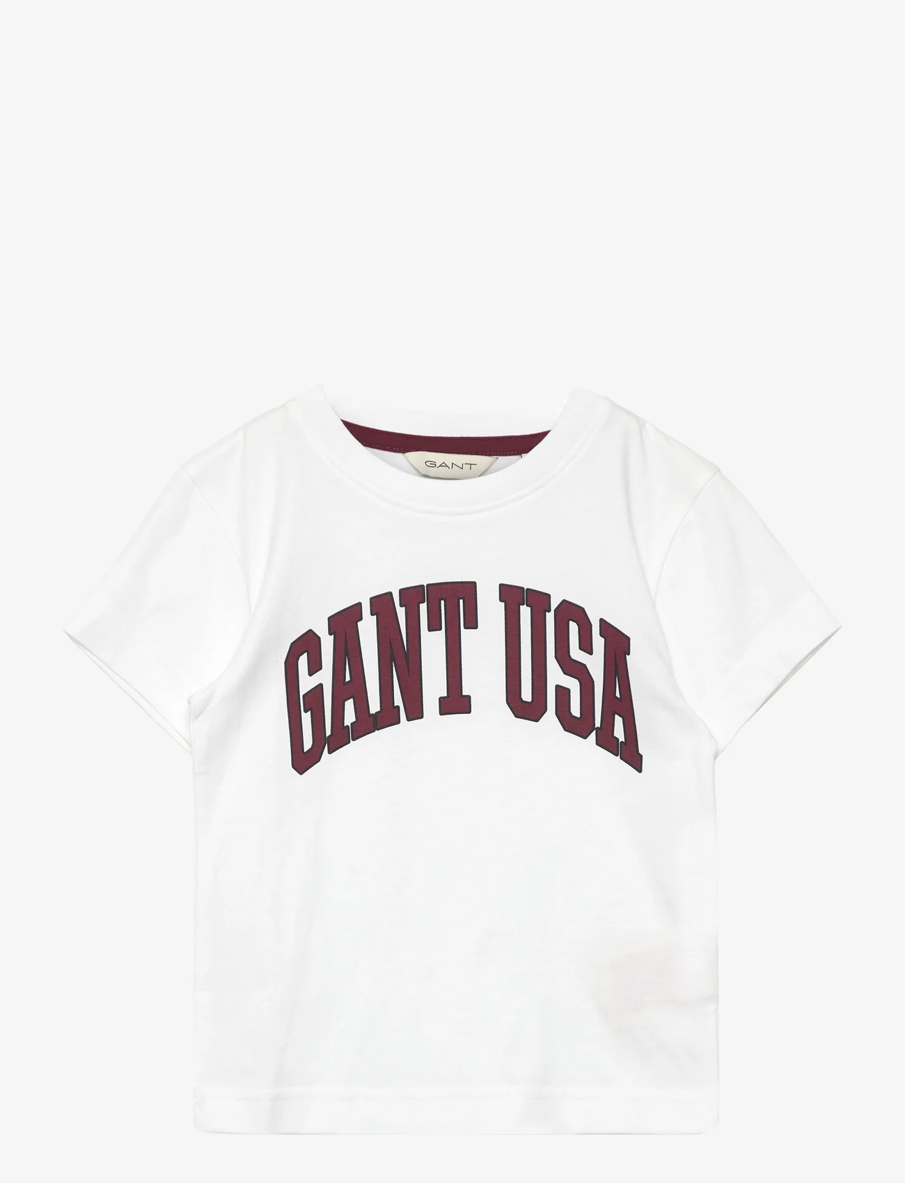 GANT - RELAXED GANT USA SS T-SHIRT - kortärmade t-shirts - white - 0