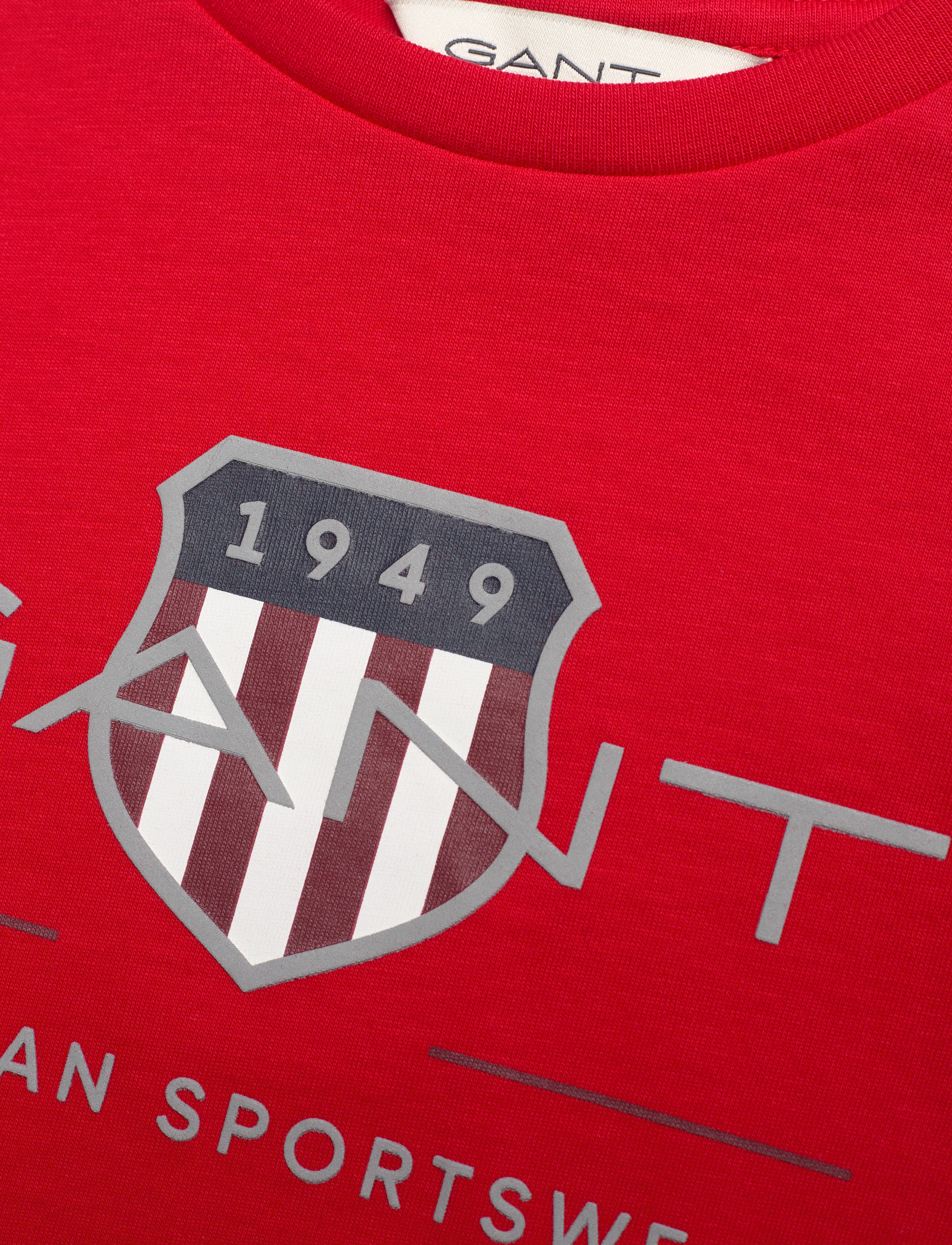 Gant - ARCHIVE SHIELD SS T-SHIRT - kortærmede t-shirts - bright red - 2