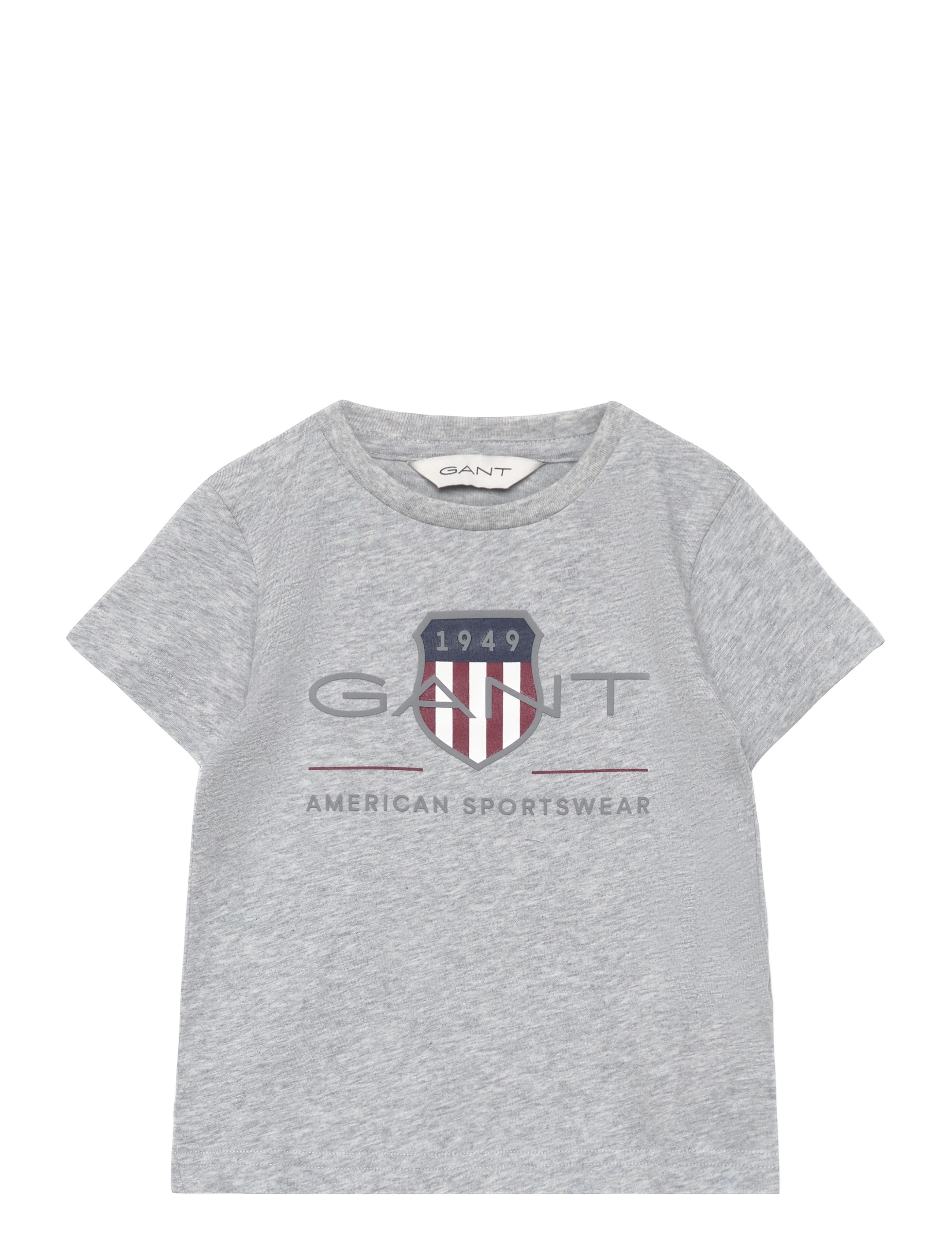 Gant ARCHIVE SHIELD SS T-SHIRT - Basics - LIGHT GREY MELANGE / grey