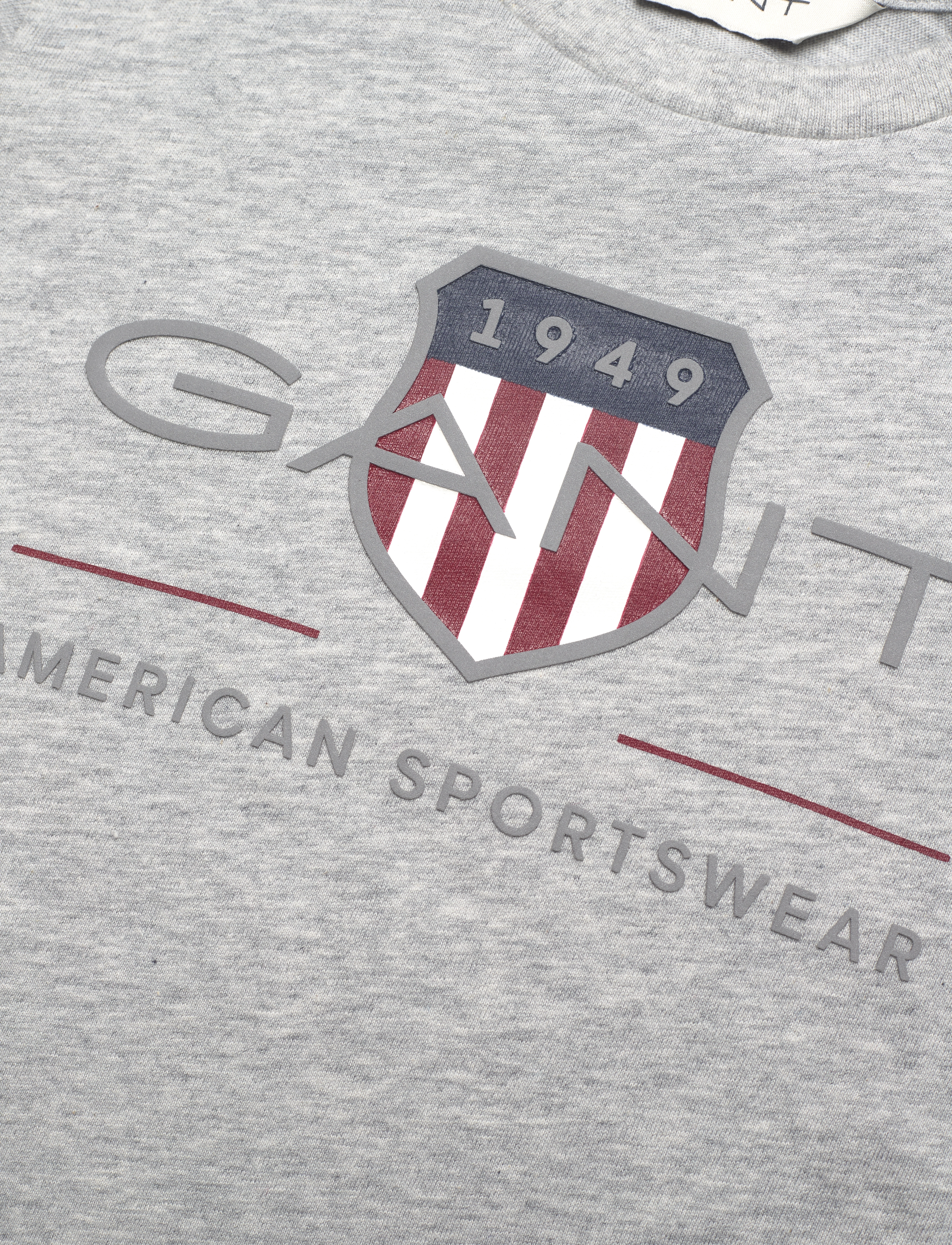Gant - ARCHIVE SHIELD SS T-SHIRT - kortærmede t-shirts - light grey melange - 2