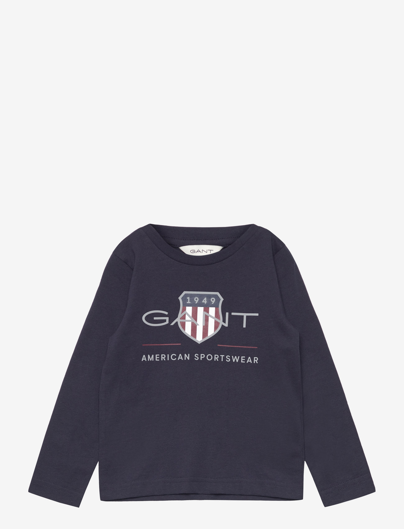 GANT - ARCHIVE SHIELD LS T-SHIRT - langærmede t-shirts - evening blue - 0