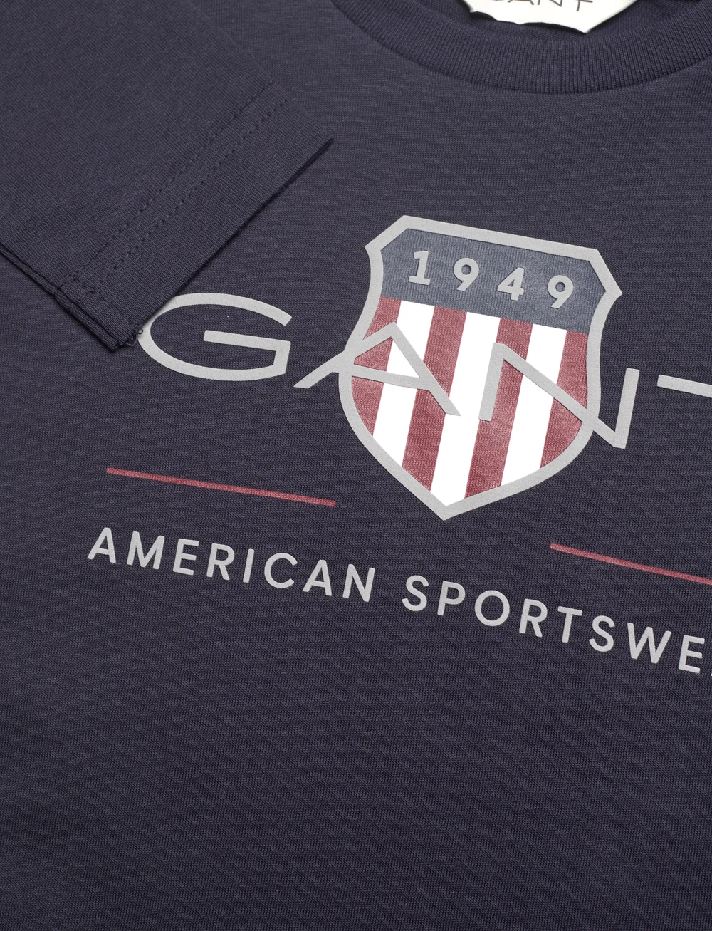 GANT - ARCHIVE SHIELD LS T-SHIRT - marškinėliai ilgomis rankovėmis - evening blue - 2