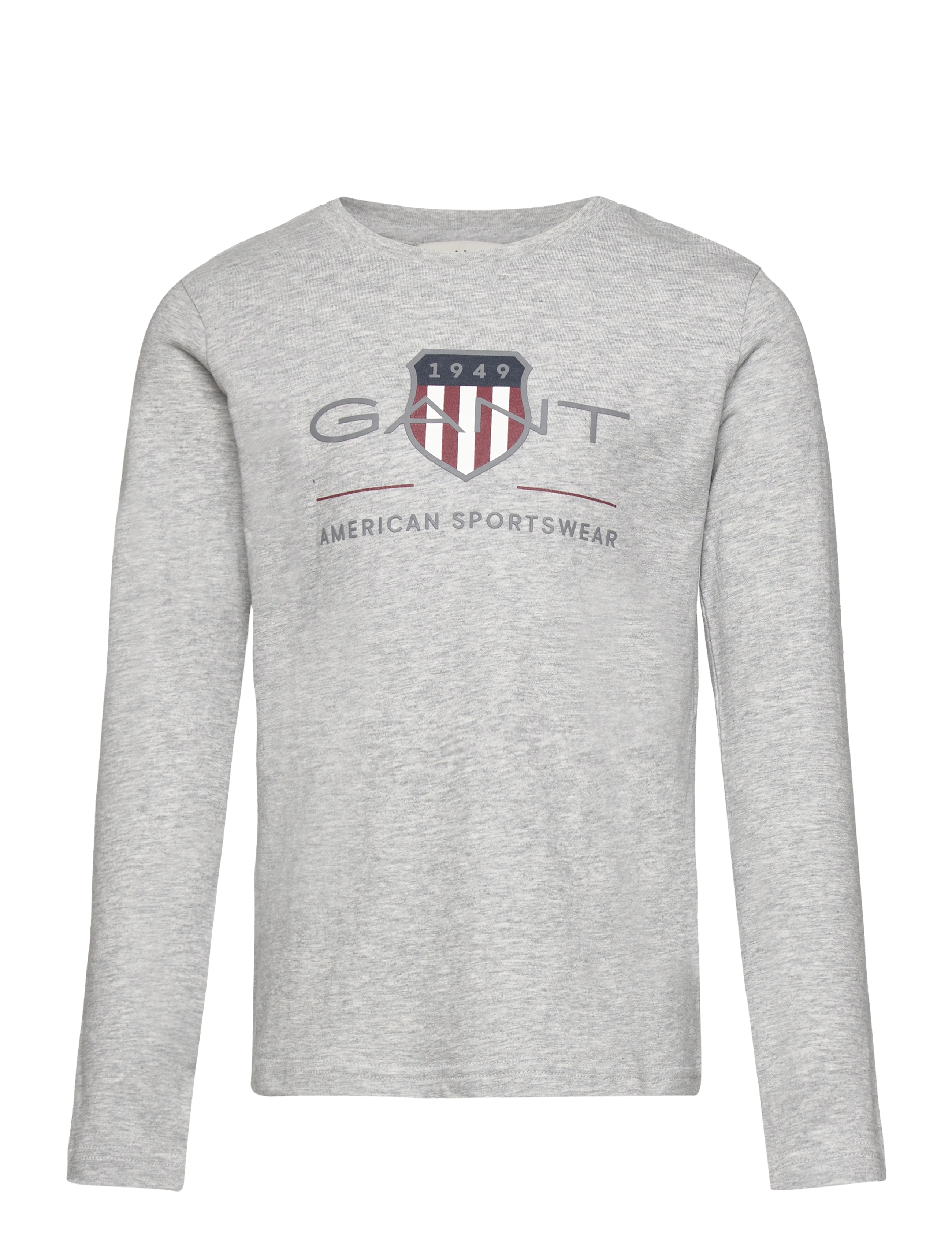 Gant ARCHIVE SHIELD LS T-SHIRT - Basics - LIGHT GREY MELANGE / grey