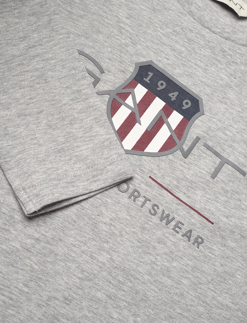 GANT - ARCHIVE SHIELD LS T-SHIRT - long-sleeved t-shirts - light grey melange - 2