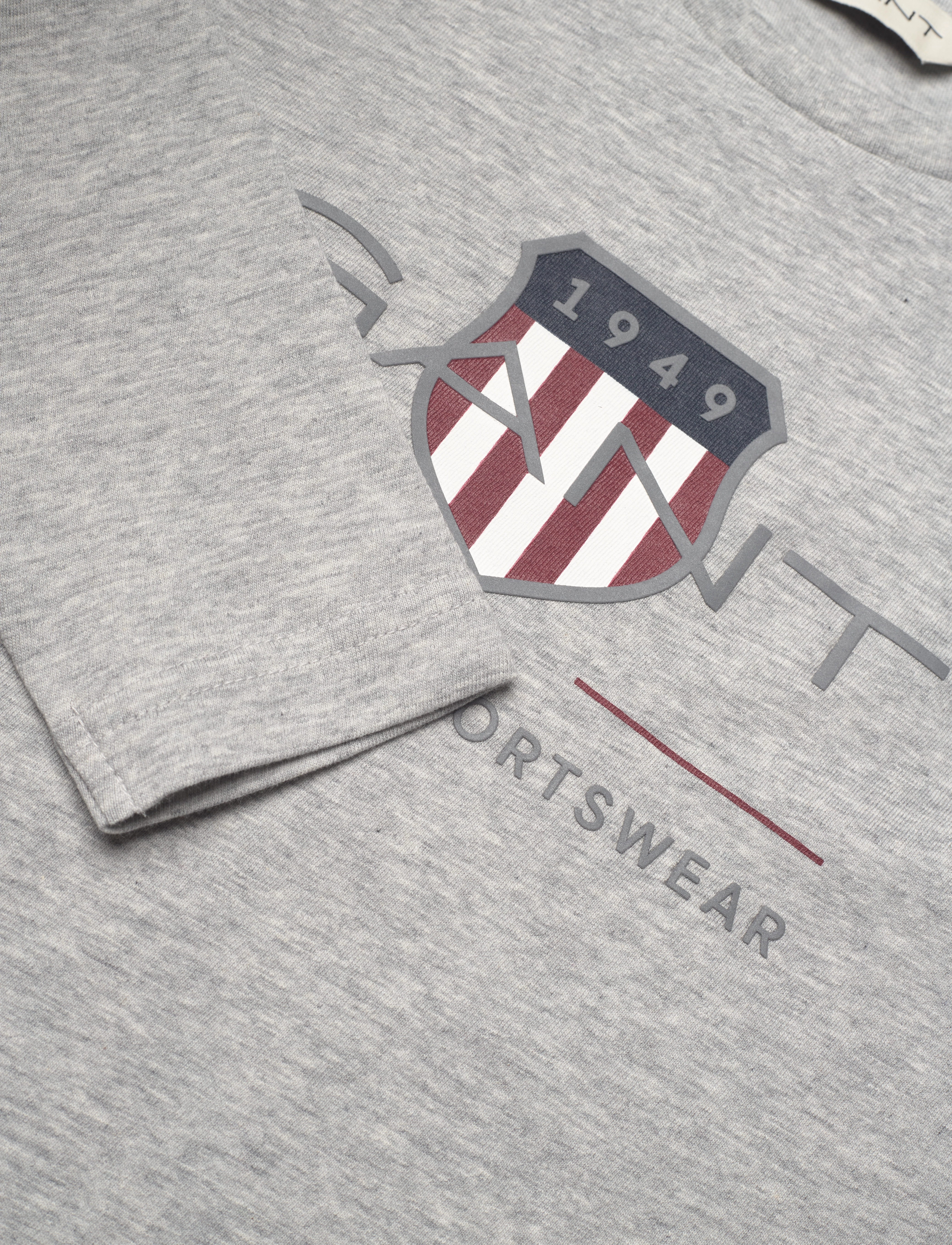 Gant - ARCHIVE SHIELD LS T-SHIRT - long-sleeved t-shirts - light grey melange - 2