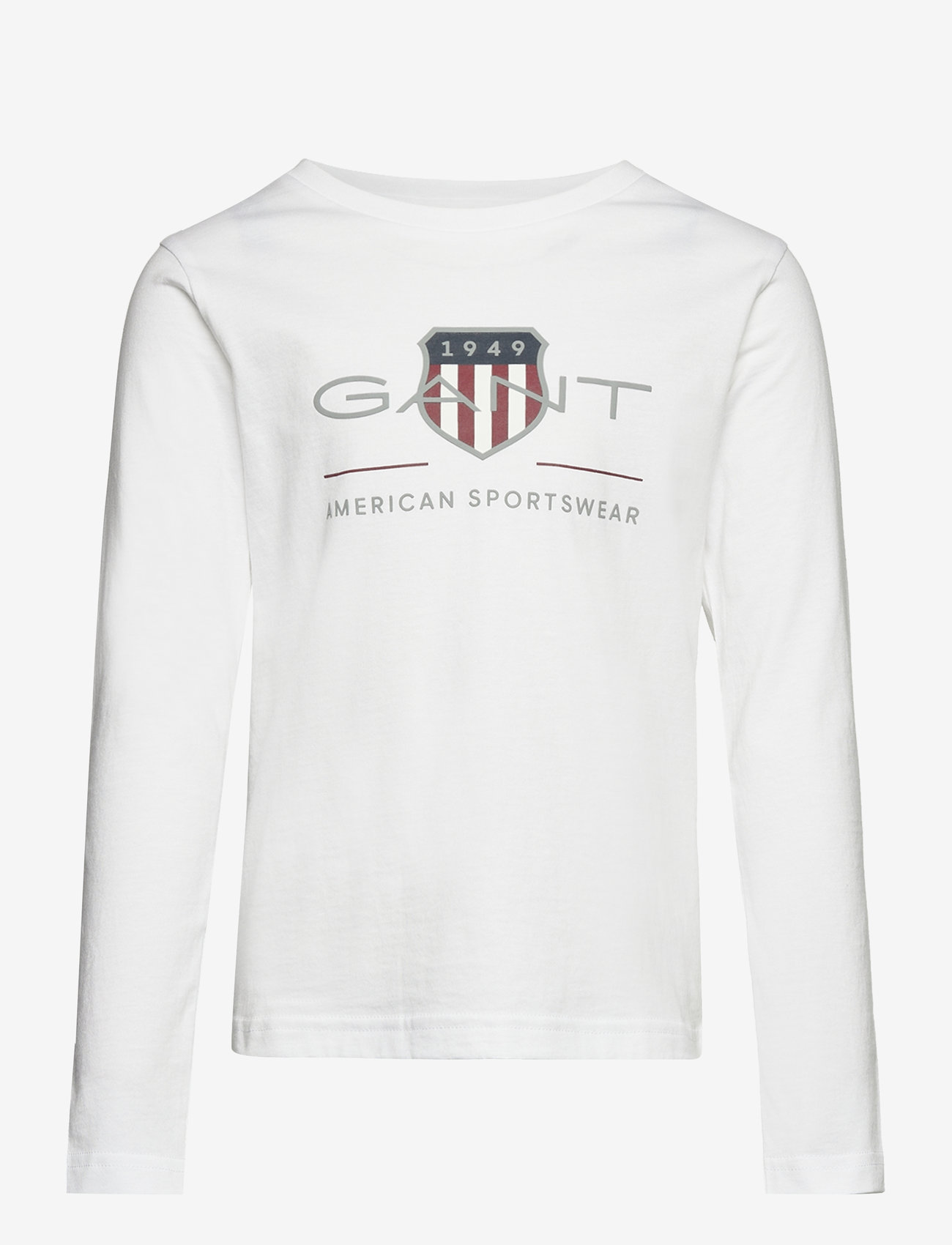 GANT - ARCHIVE SHIELD LS T-SHIRT - long-sleeved t-shirts - white - 0