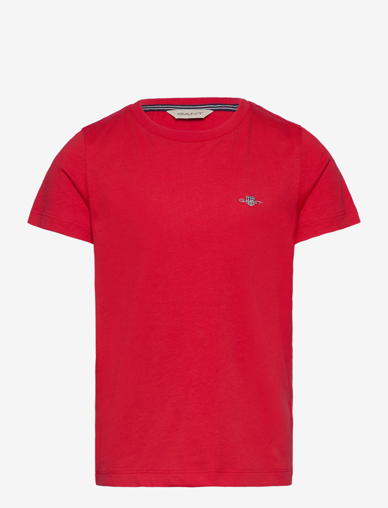 Gant - SHIELD SS T-SHIRT - kortærmede t-shirts - bright red - 0