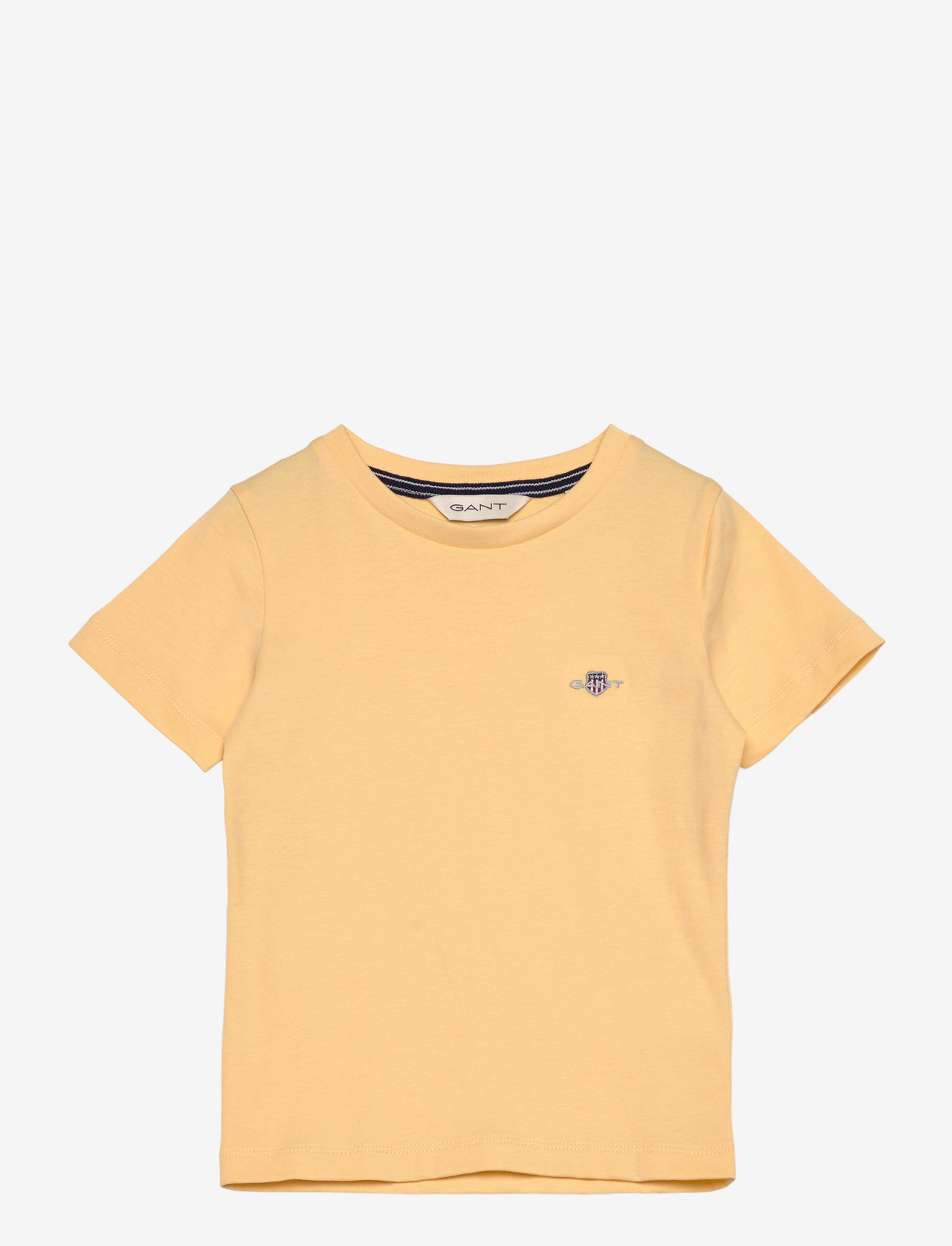 GANT - SHIELD SS T-SHIRT - kurzärmelige - dusty light yellow - 0