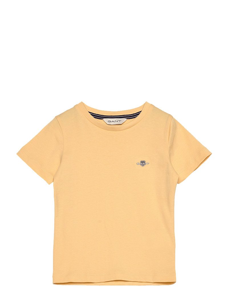 GANT - SHIELD SS T-SHIRT - kurzärmelige - dusty light yellow - 0