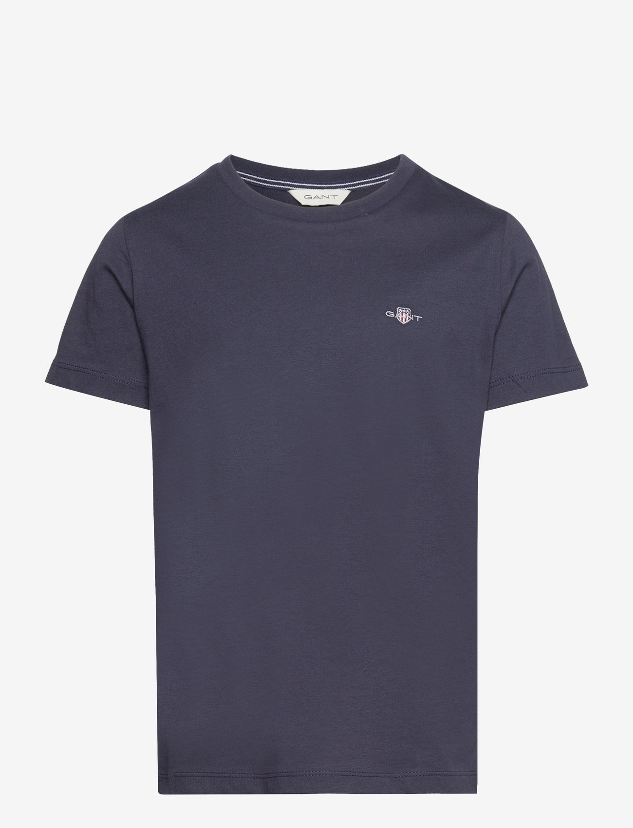 GANT - SHIELD SS T-SHIRT - short-sleeved t-shirts - evening blue - 0