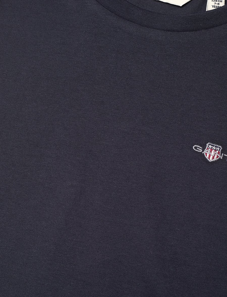 Gant - SHIELD SS T-SHIRT - kortermede t-skjorter - evening blue - 2