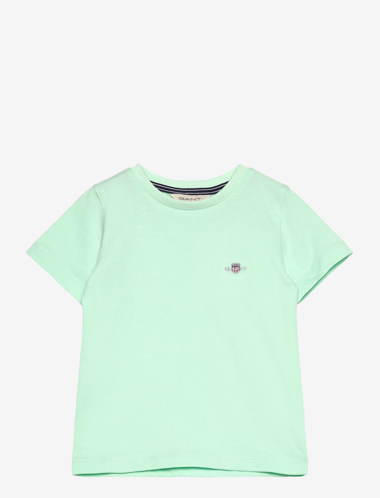 Gant - SHIELD SS T-SHIRT - kortærmede t-shirts - faded mint - 0