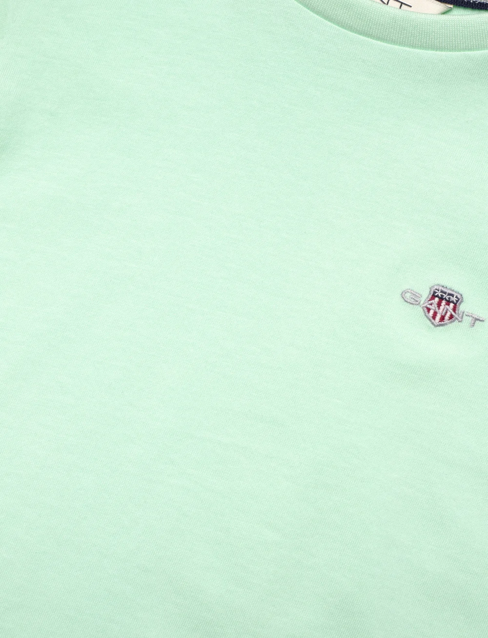 GANT - SHIELD SS T-SHIRT - kortärmade t-shirts - faded mint - 2