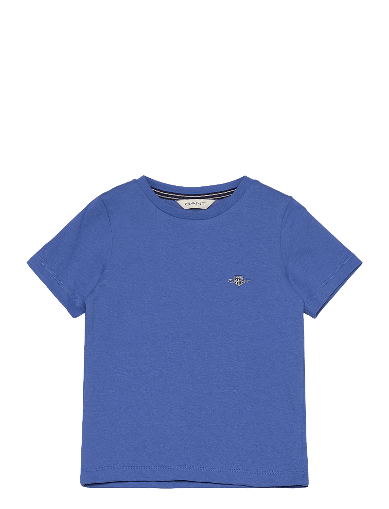 Gant - SHIELD SS T-SHIRT - kortærmede t-shirts - greece blue - 0