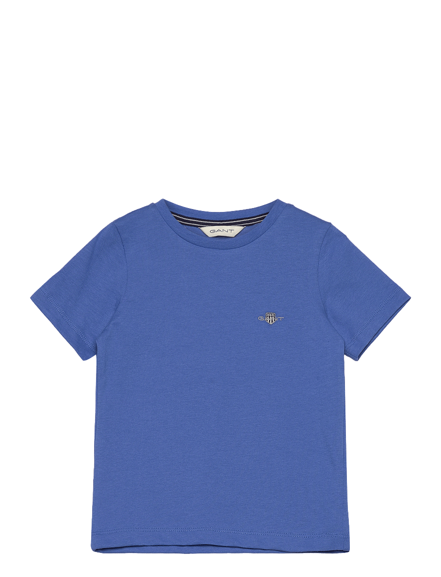 Gant - SHIELD SS T-SHIRT - kortärmade t-shirts - greece blue - 0