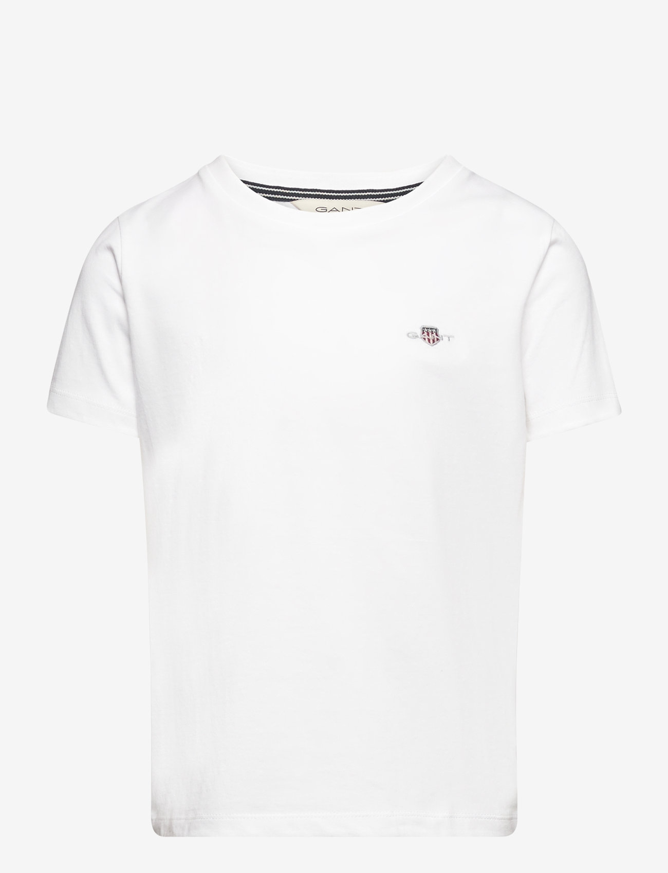 Gant - SHIELD SS T-SHIRT - kortærmede t-shirts - white - 0