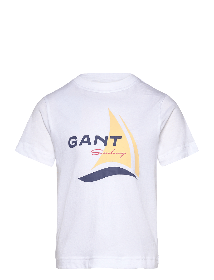 Gant - GANT SAILING GRAPHIC T-SHIRT - t-shirts à manches courtes - white - 0
