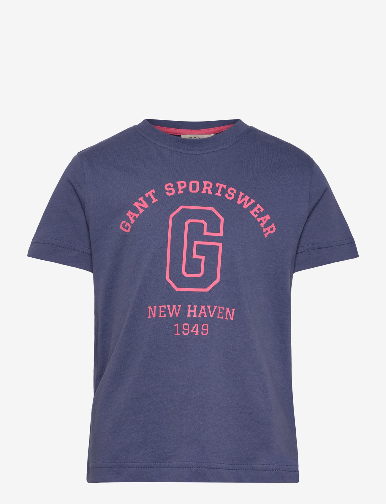 GANT - GANT SPORTSWEAR ARCH T-SHIRT - lyhythihaiset t-paidat - dusty navy - 0
