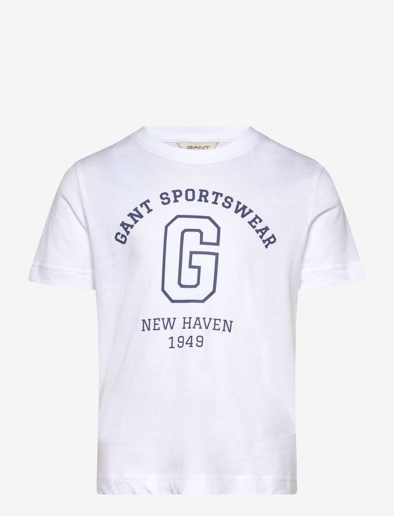GANT - GANT SPORTSWEAR ARCH T-SHIRT - kortærmede t-shirts - white - 0