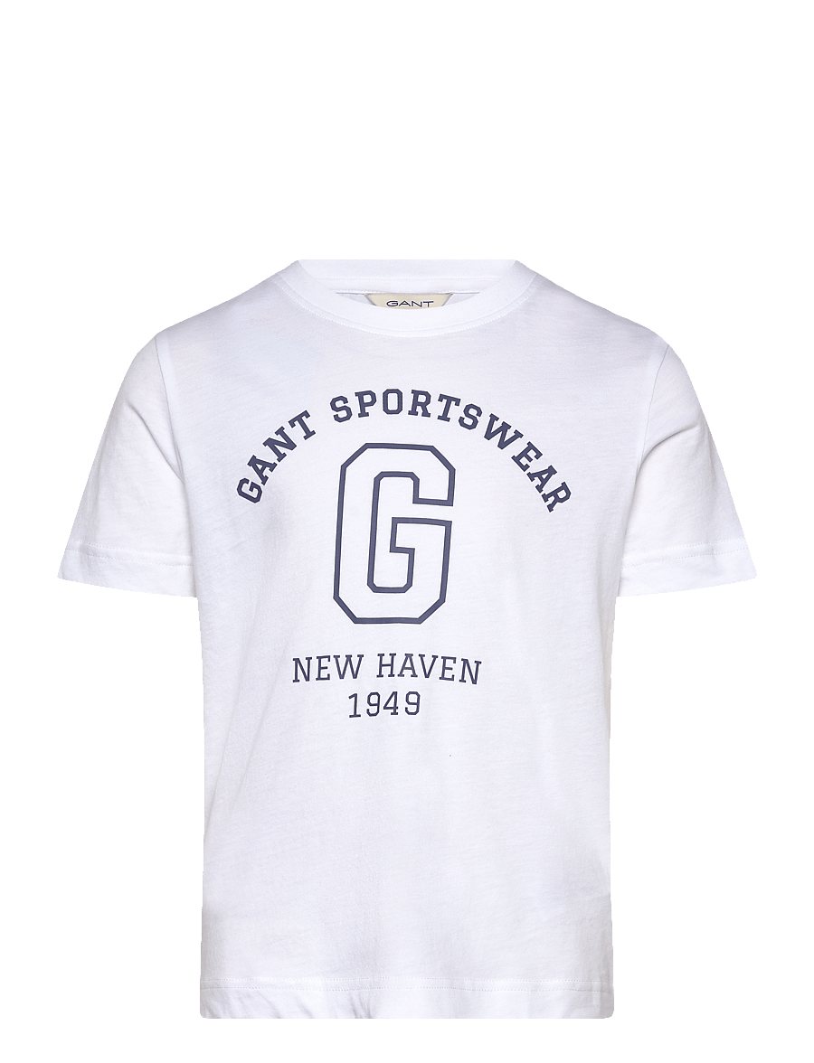 Gant - GANT SPORTSWEAR ARCH T-SHIRT - t-shirts à manches courtes - white - 0