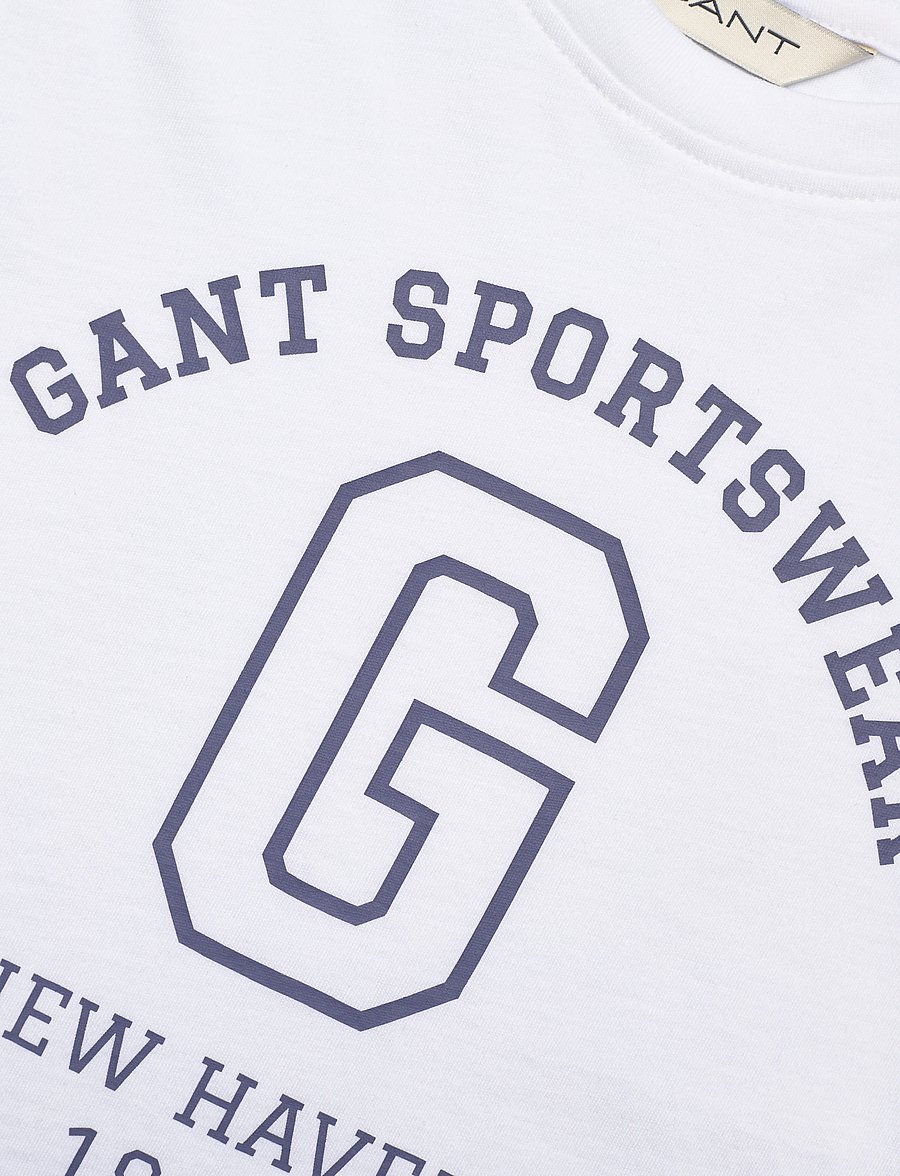 Gant - GANT SPORTSWEAR ARCH T-SHIRT - t-shirts à manches courtes - white - 2