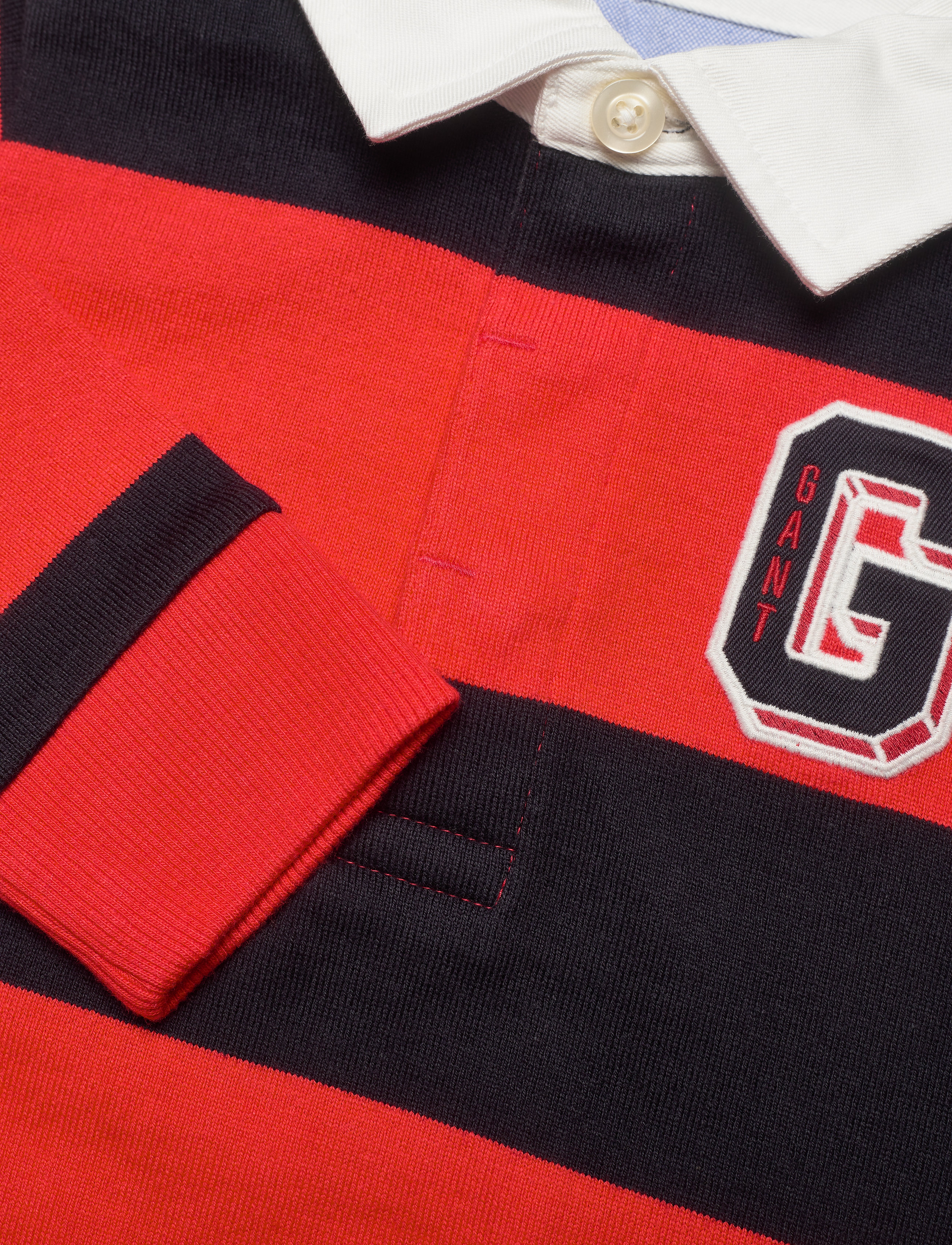 GANT - D1. 3D VARSITY BARSTRIPE HR - atomic orange - 2